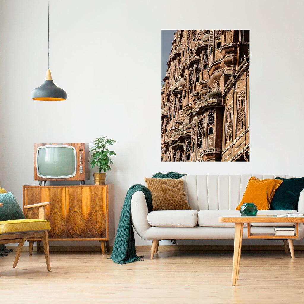 Affiche verticale autocollante « FAÇADE MAJESTUEUSE »