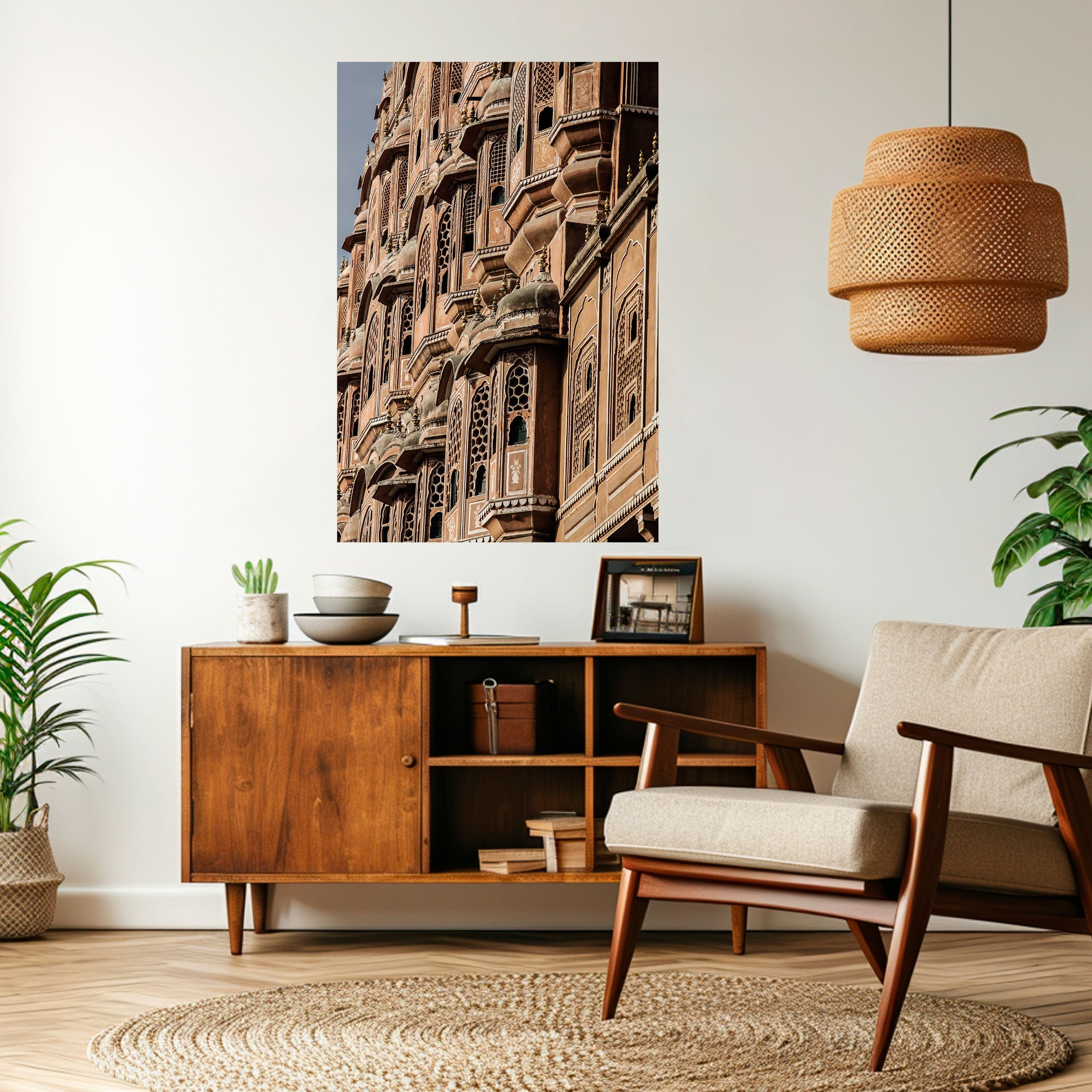 Affiche verticale autocollante « FAÇADE MAJESTUEUSE »