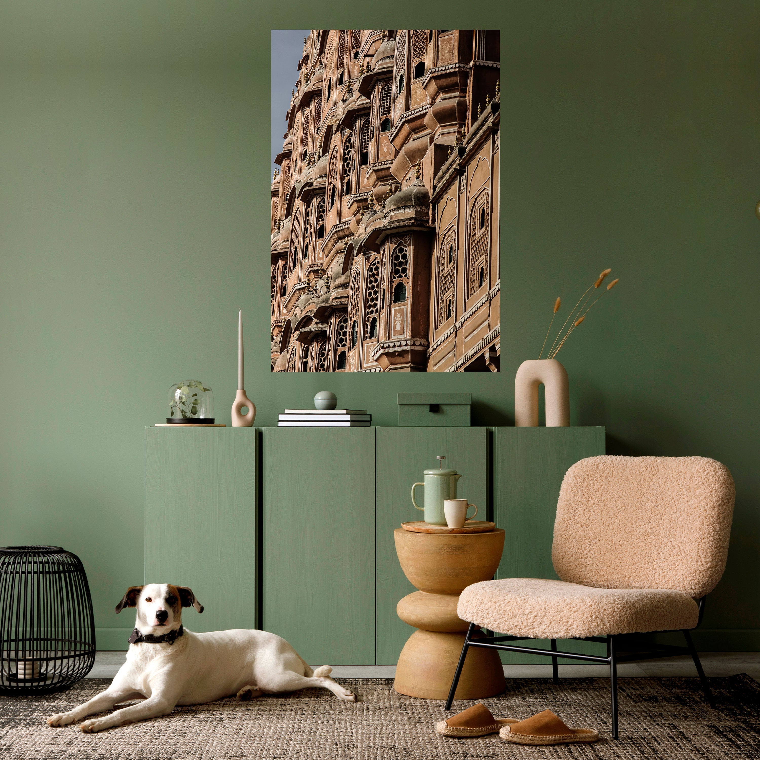 Affiche verticale autocollante « FAÇADE MAJESTUEUSE »