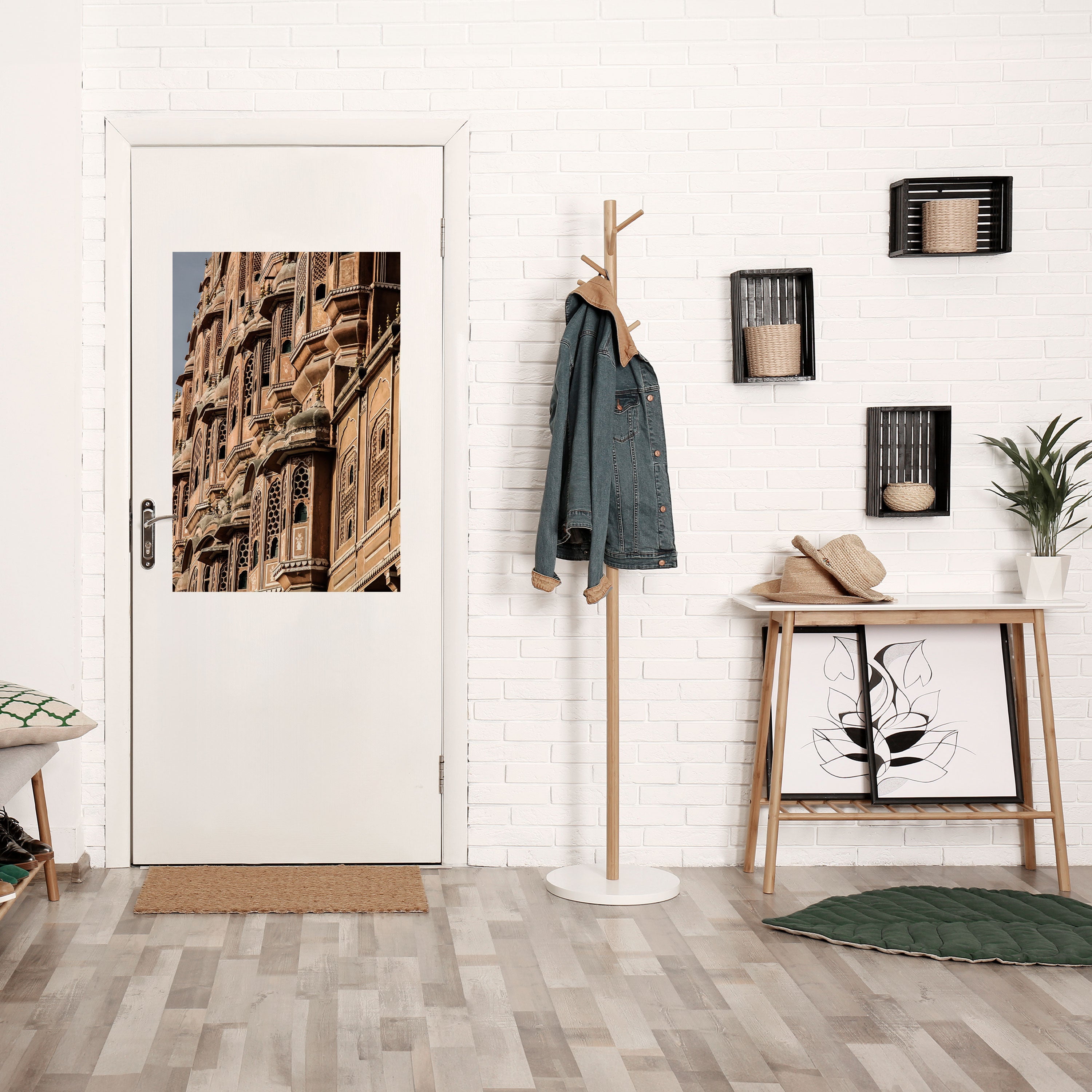 Affiche verticale autocollante « FAÇADE MAJESTUEUSE »