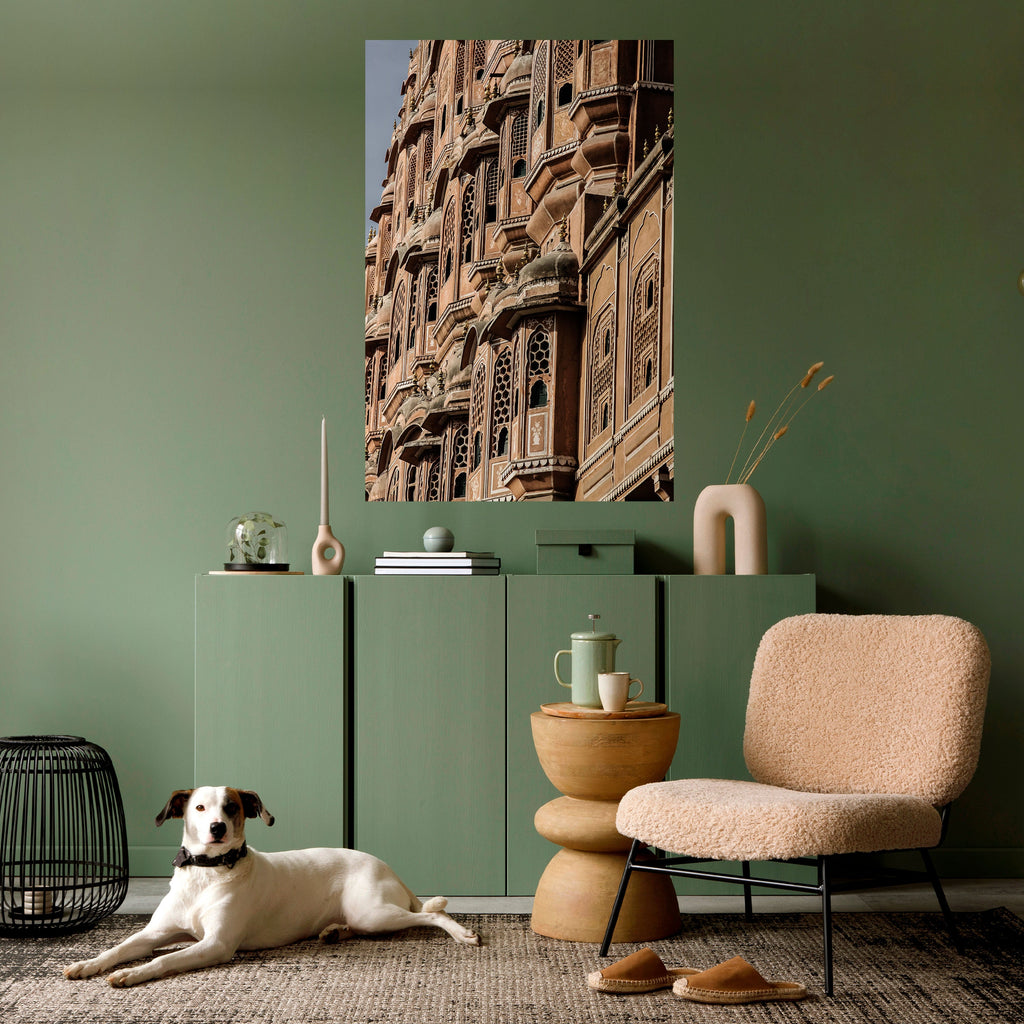 Affiche verticale autocollante « FAÇADE MAJESTUEUSE »