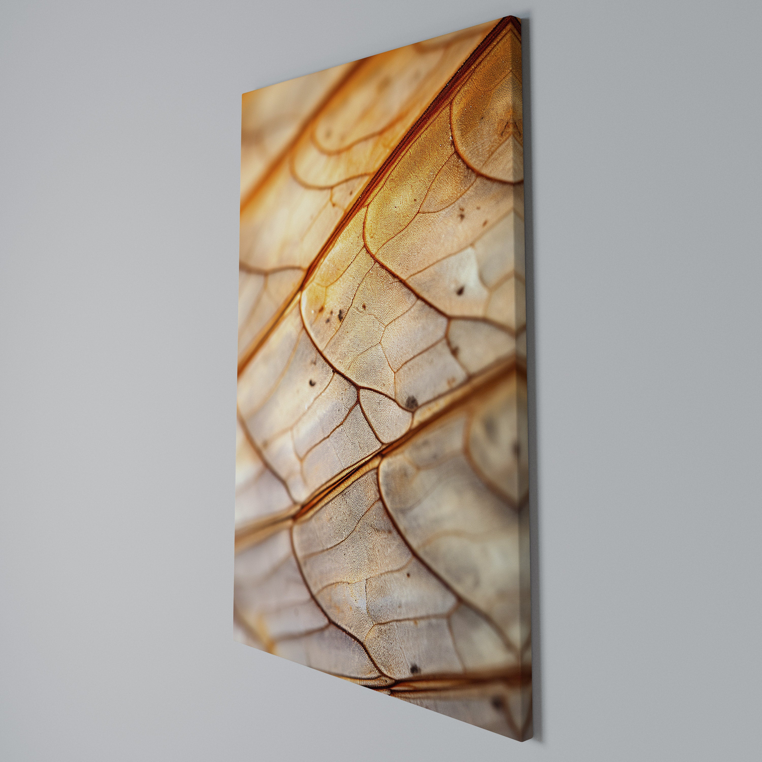 ELEGANT VEINING Vertical Canvas Print