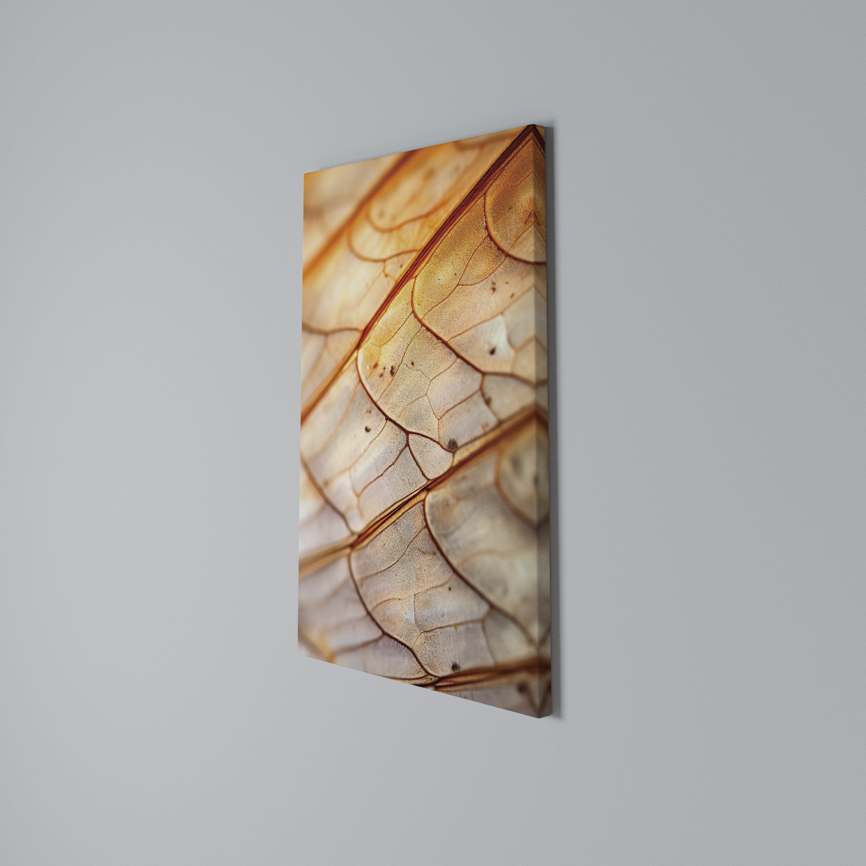 ELEGANT VEINING Vertical Canvas Print