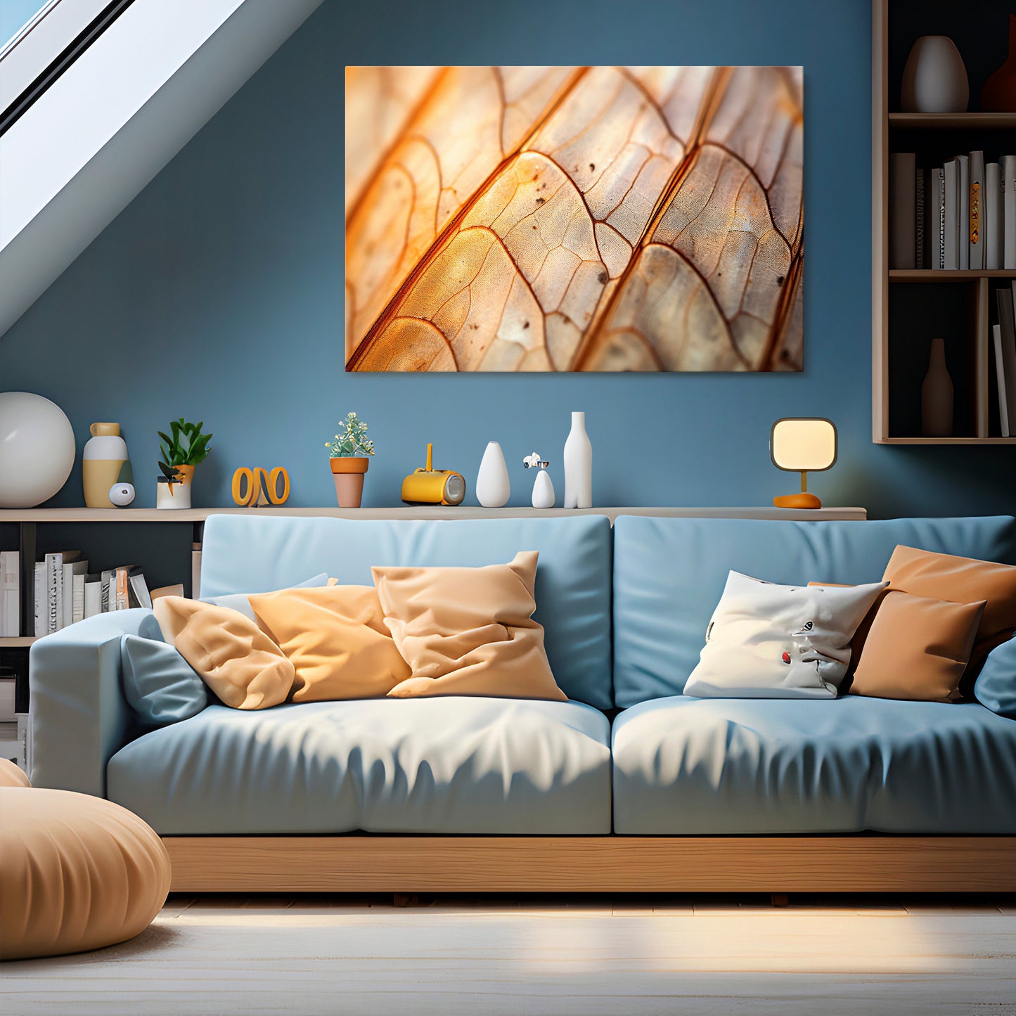ELEGANT VEINING Horizontal Canvas Print