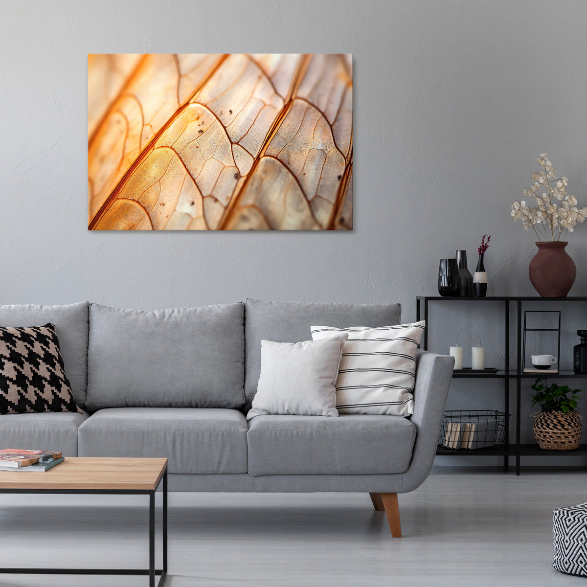 ELEGANT VEINING Horizontal Canvas Print