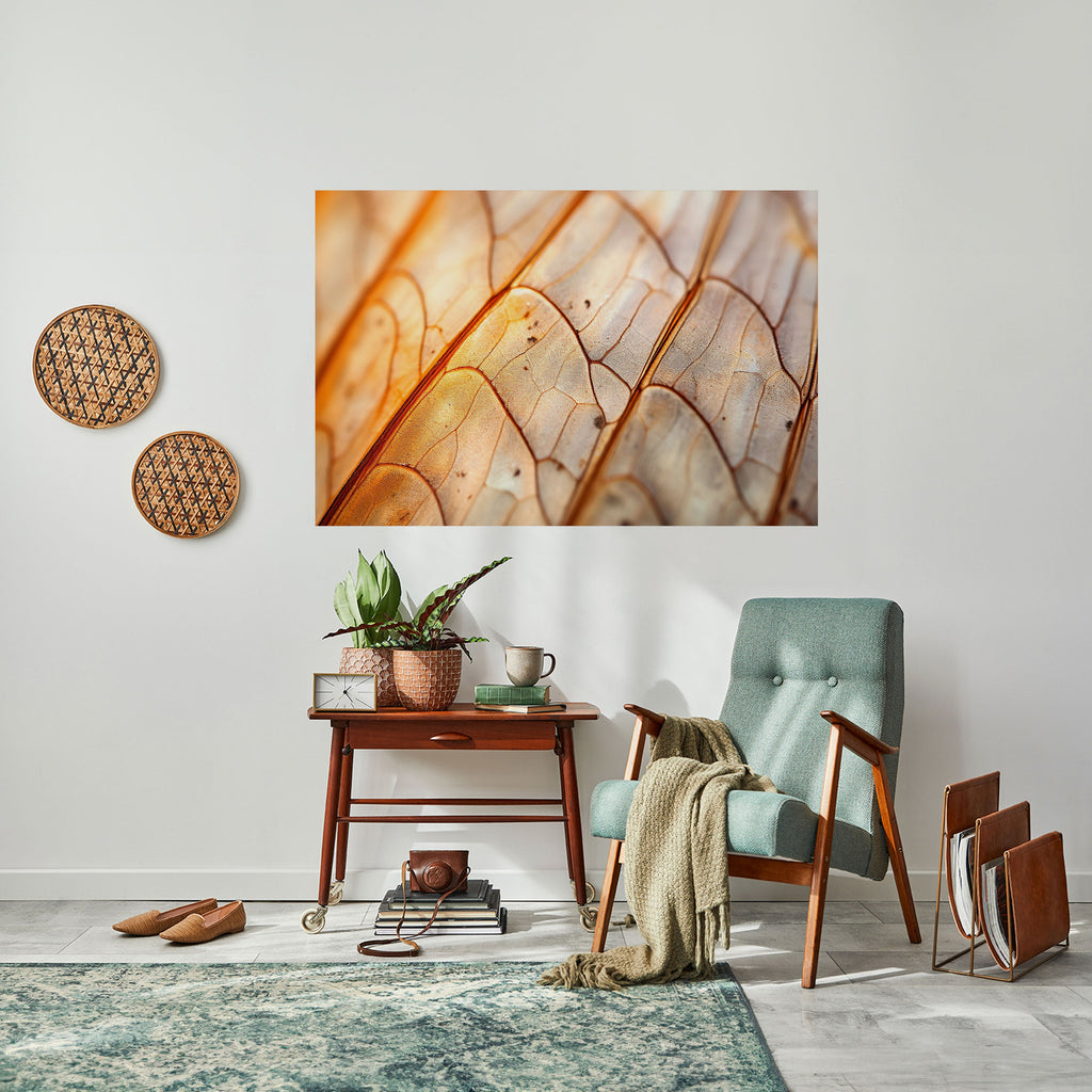 Affiche horizontale autocollante « VEINING ÉLÉGANT »