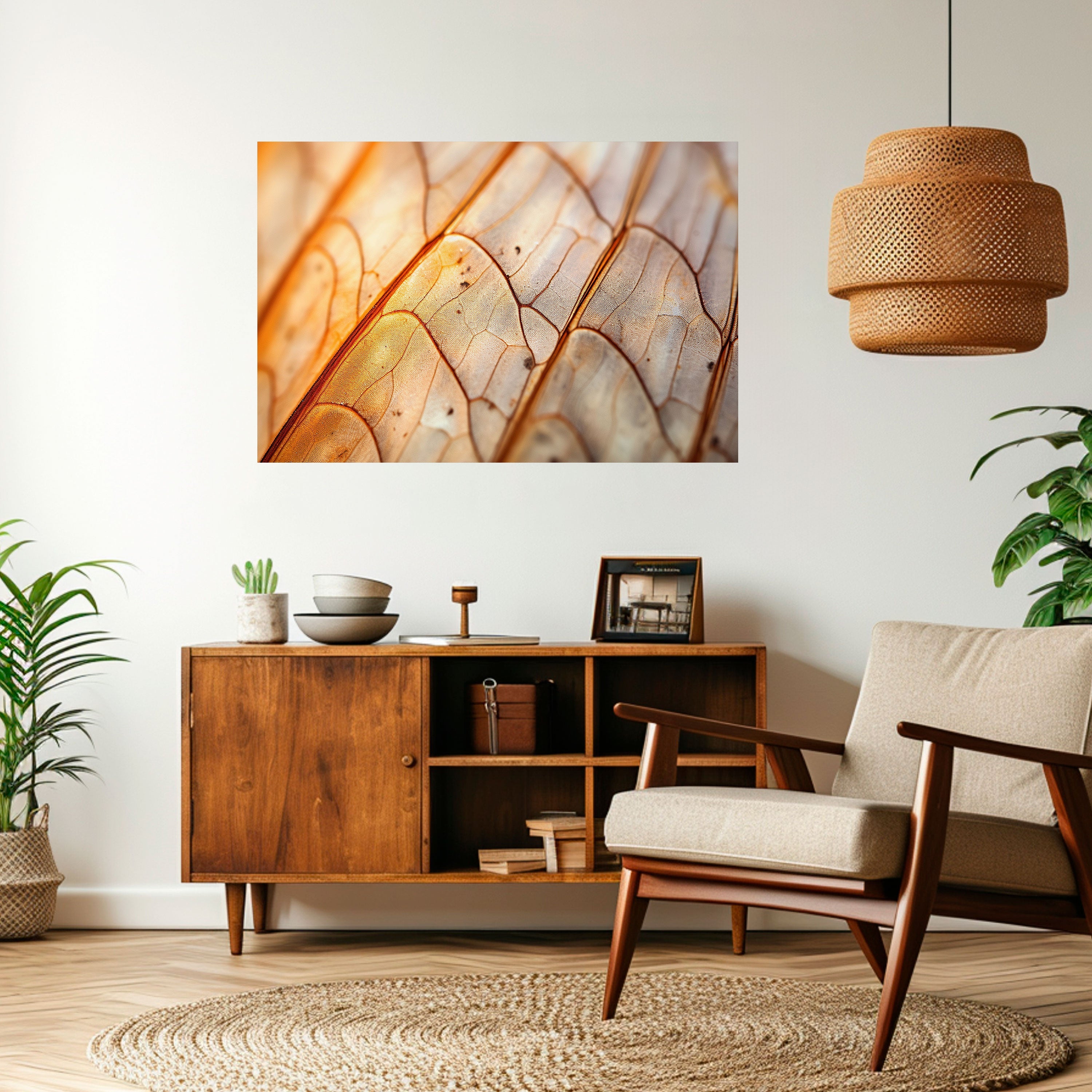 Affiche horizontale autocollante « VEINING ÉLÉGANT »