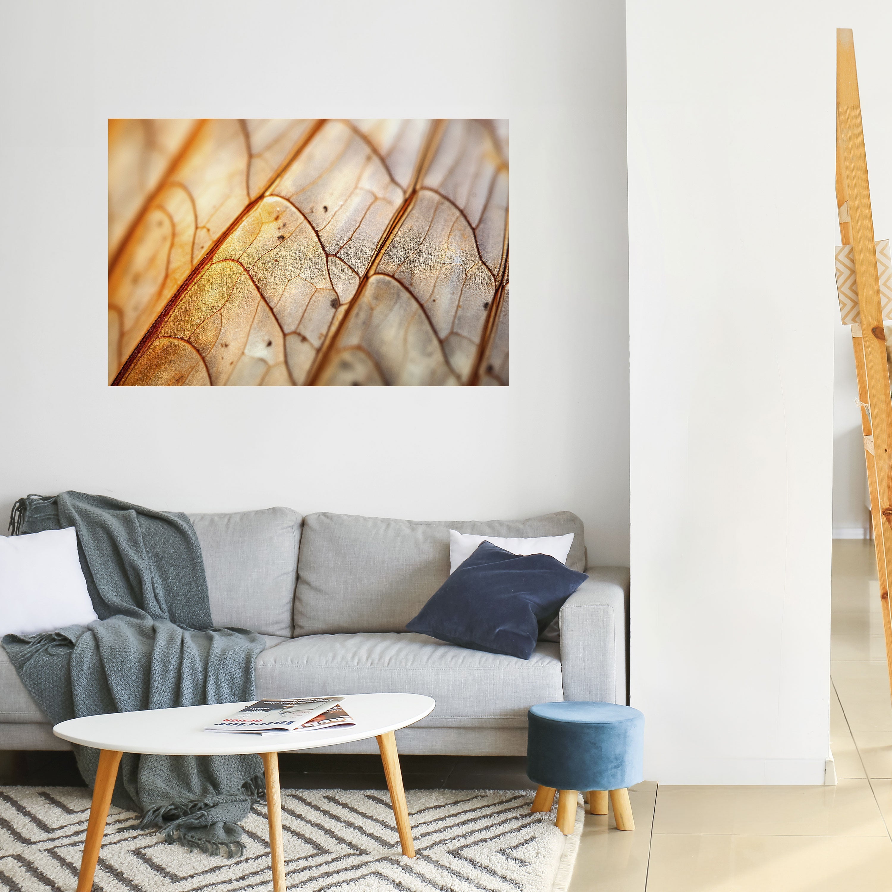 Affiche horizontale autocollante « VEINING ÉLÉGANT »