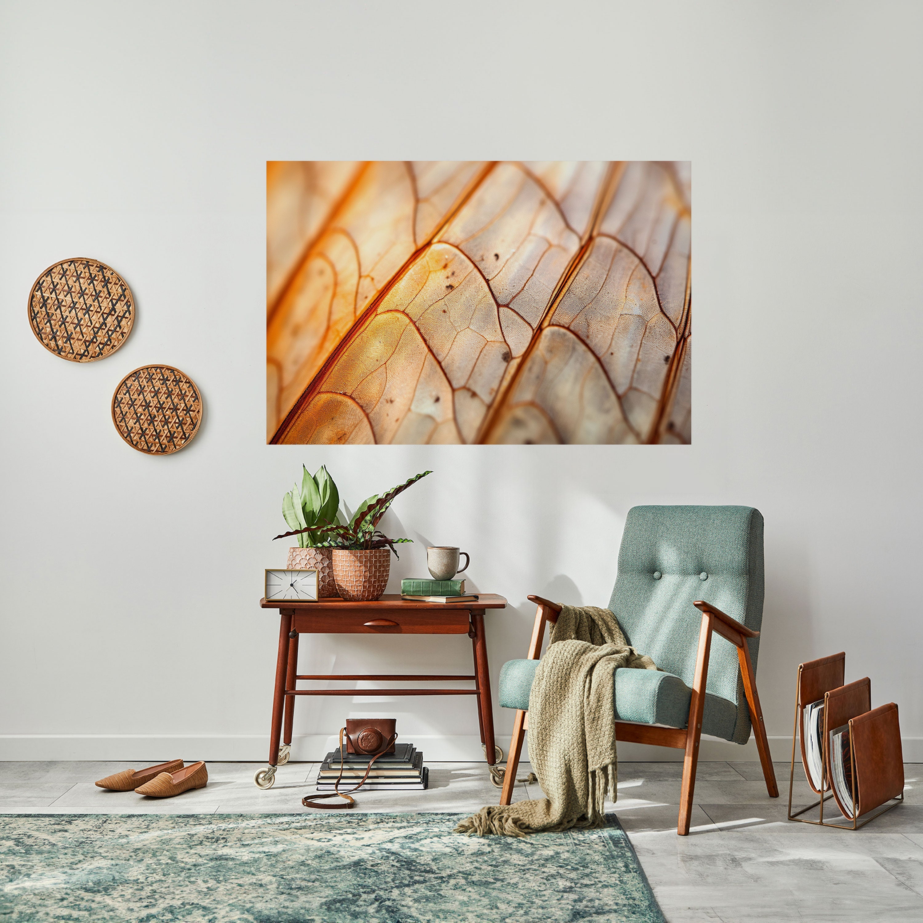 Affiche horizontale autocollante « VEINING ÉLÉGANT »