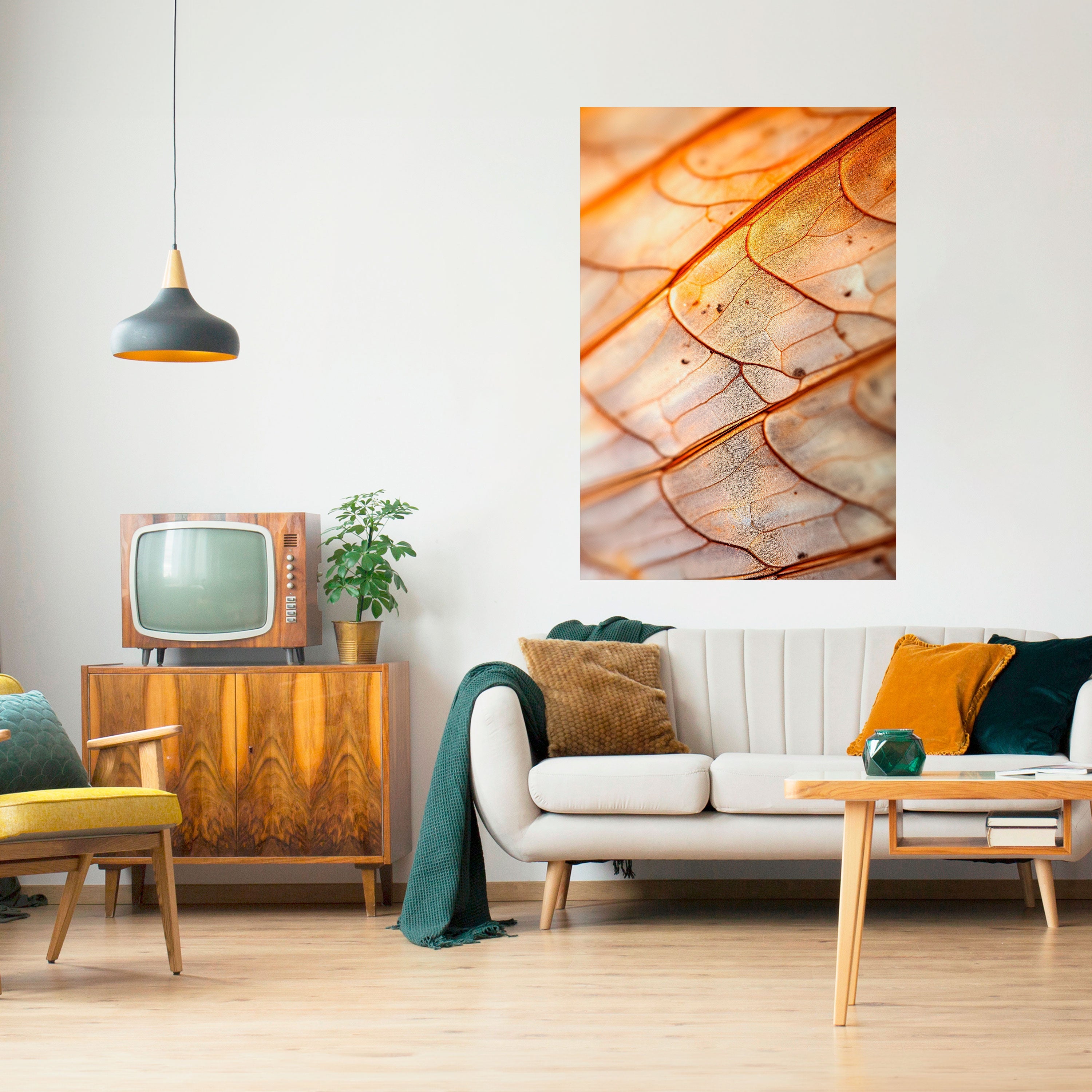 Affiche verticale autocollante « VEINING ÉLÉGANT »