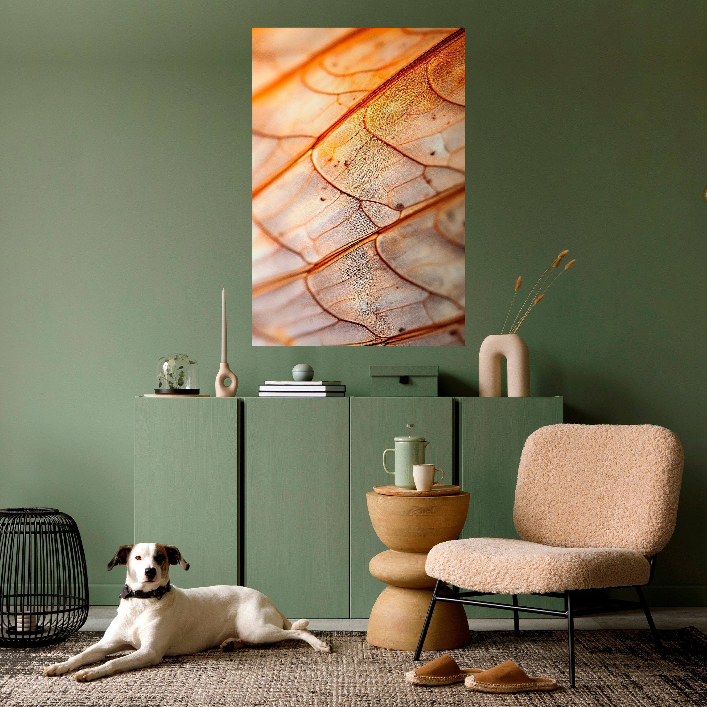 Affiche verticale autocollante « VEINING ÉLÉGANT »