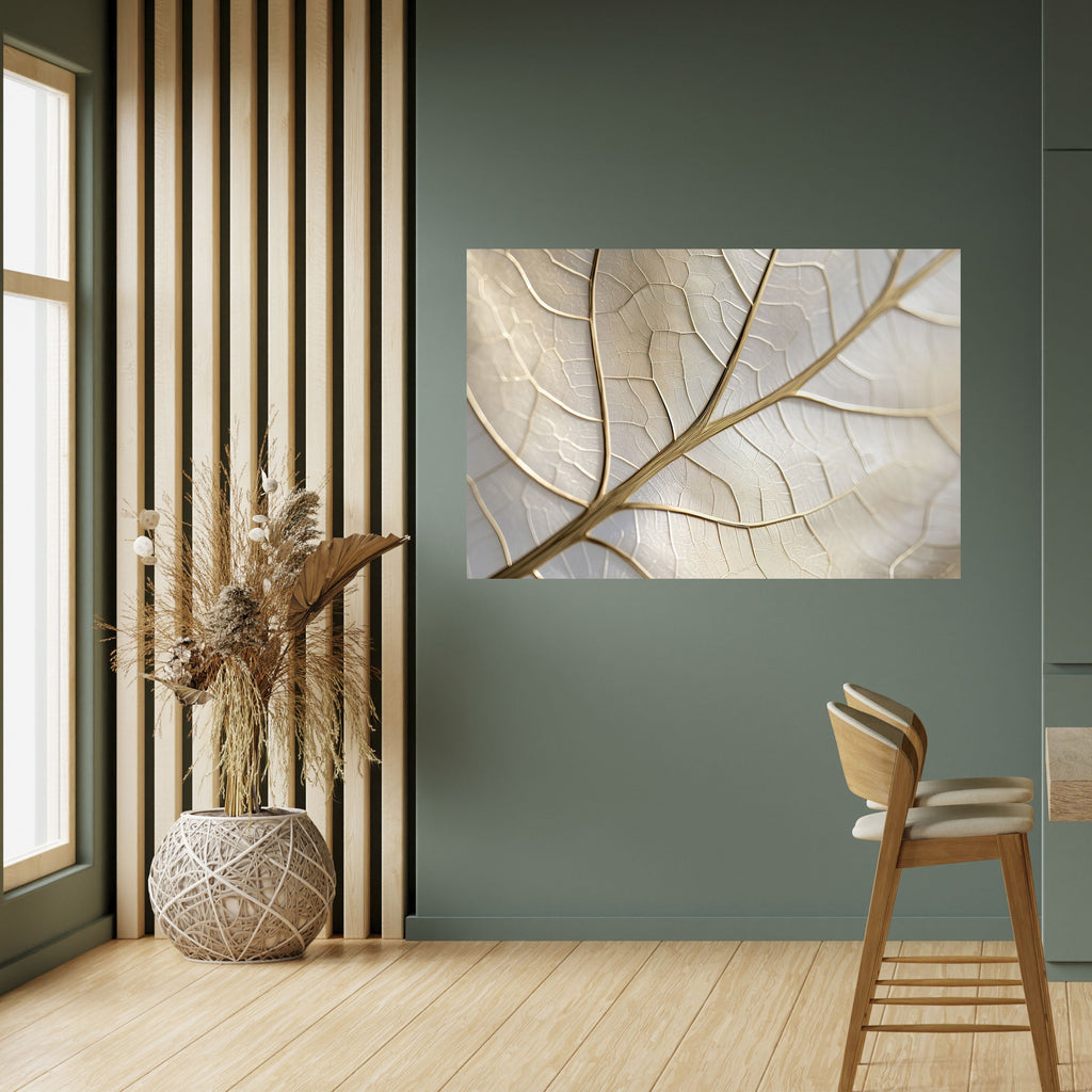 Affiche horizontale autocollante « Golden Leaf Whispers »