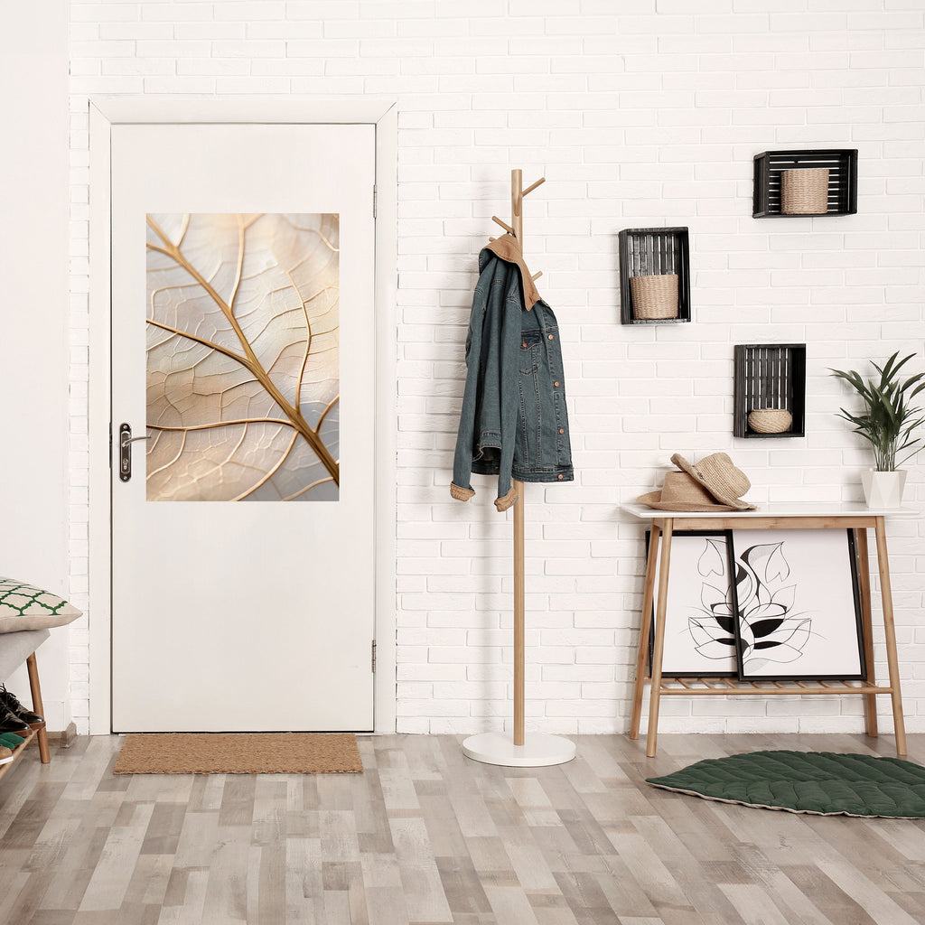 Affiche verticale autocollante « Golden Leaf Whispers »