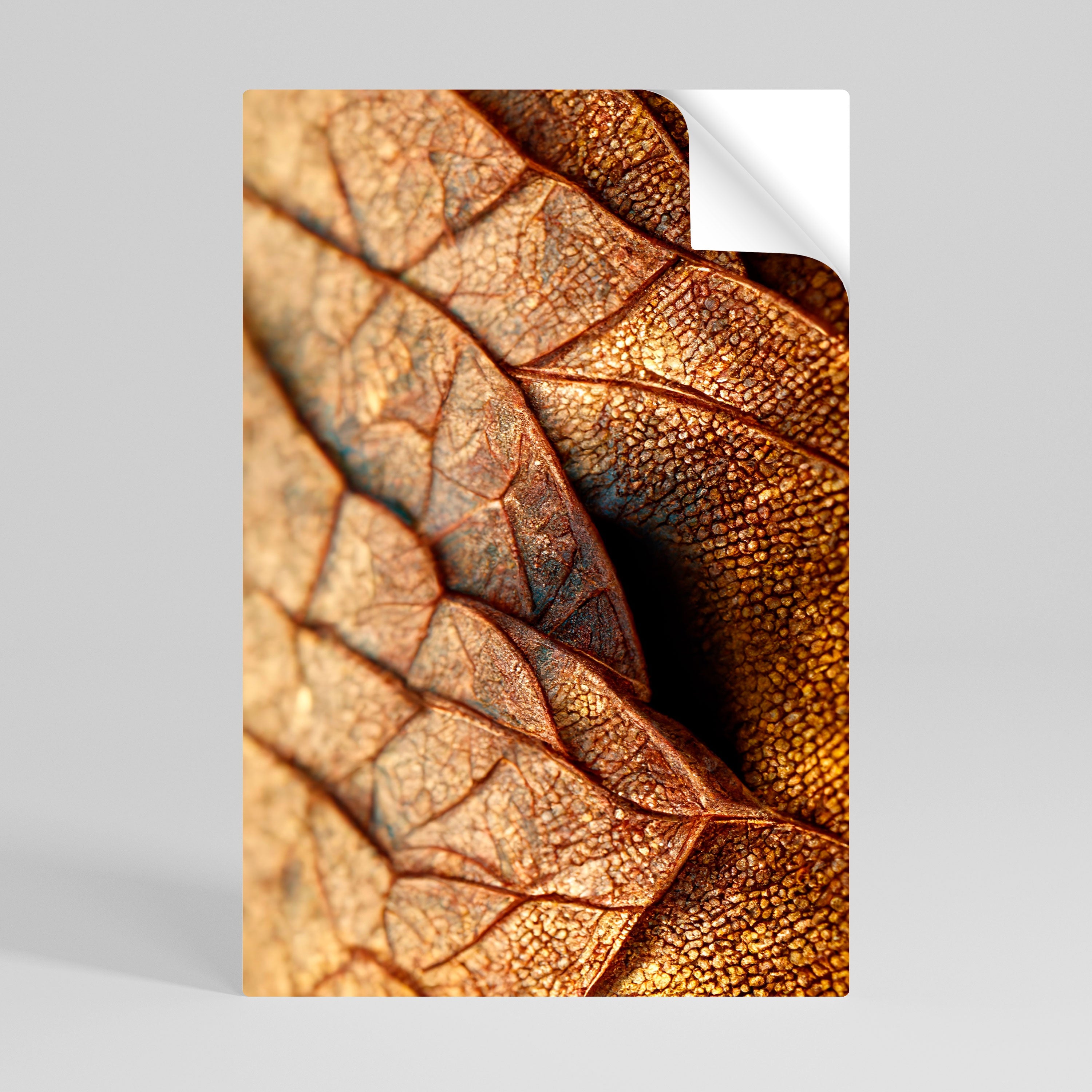 ÉTUDE DE TEXTURE RUSTIQUE Affiche verticale autocollante