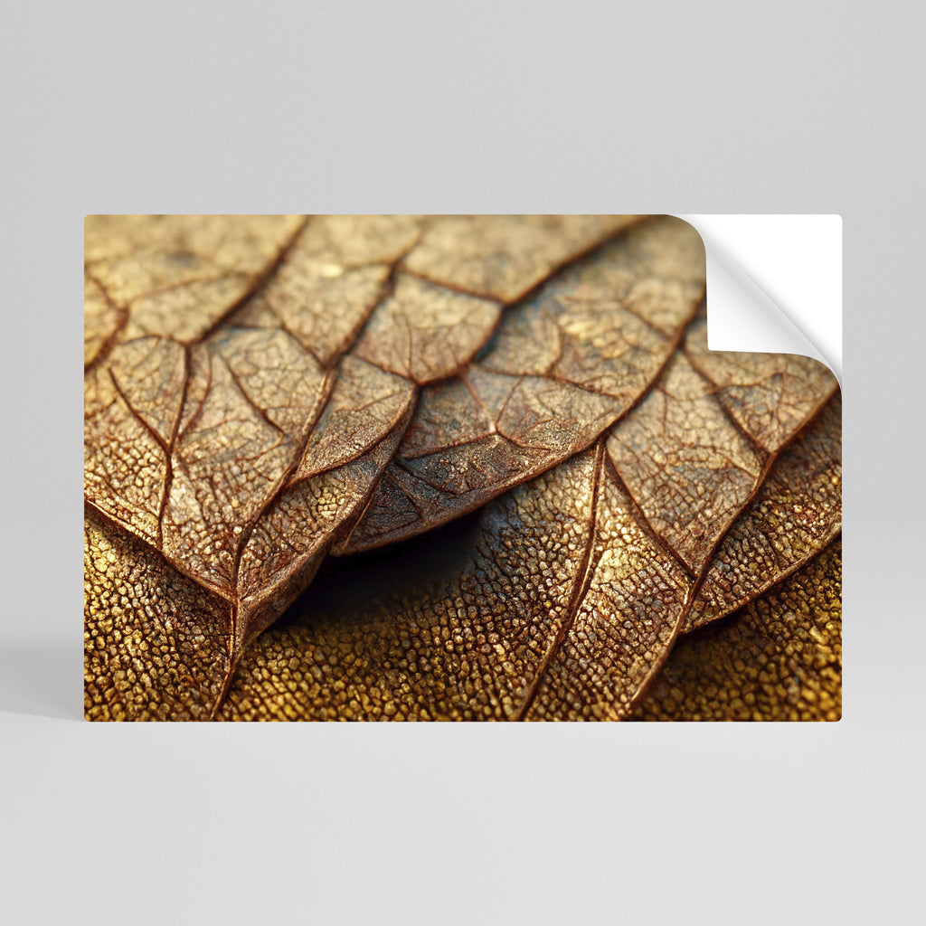 ÉTUDE DE TEXTURE RUSTIQUE Affiche horizontale autocollante