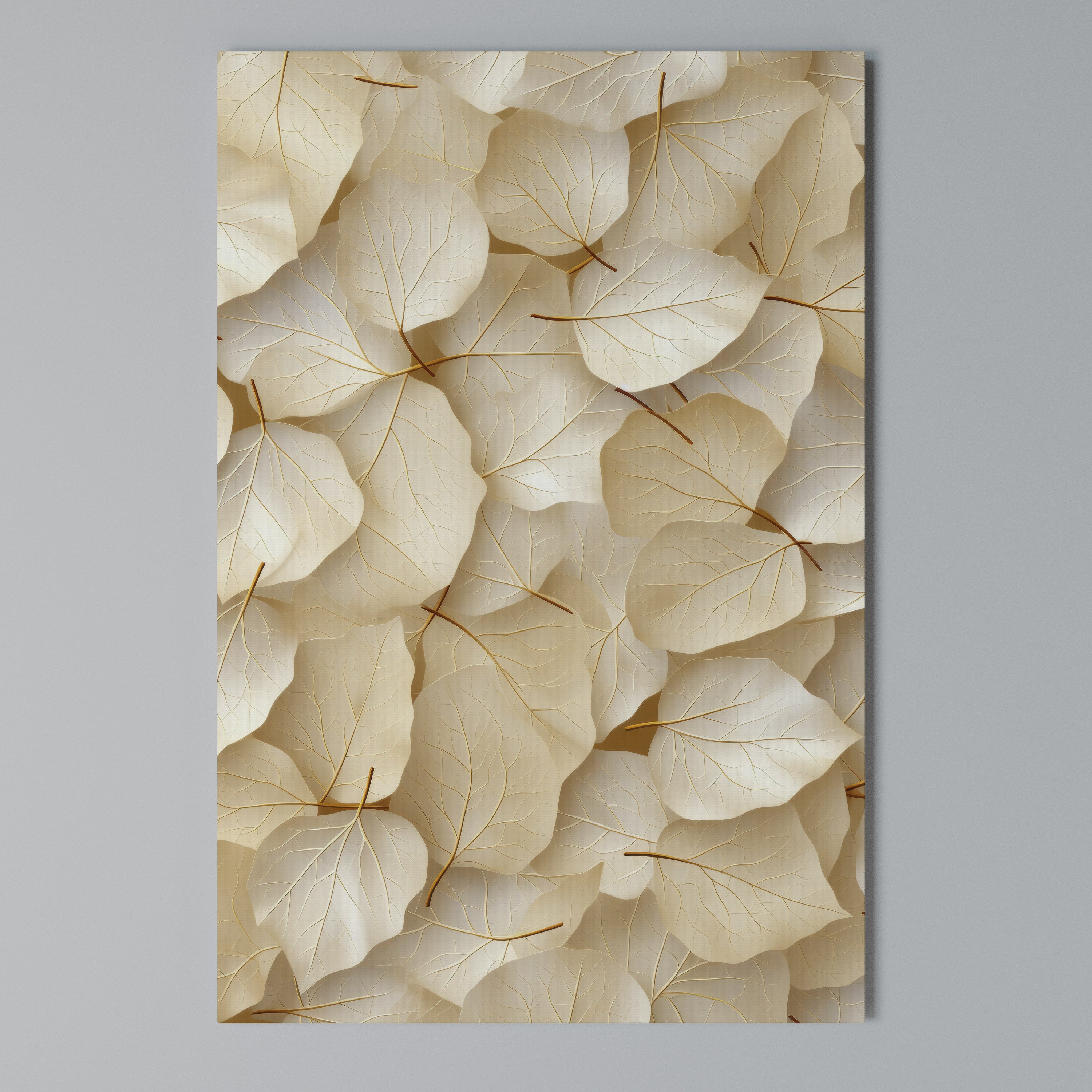 VELLUM LEAF SYMPHONY Vertical Canvas Print