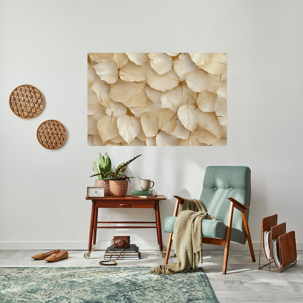 VELLUM LEAF SYMPHONY Peel and Stick Horizontal Poster