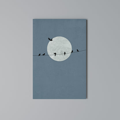 MOONLIT REST Vertical Canvas Print