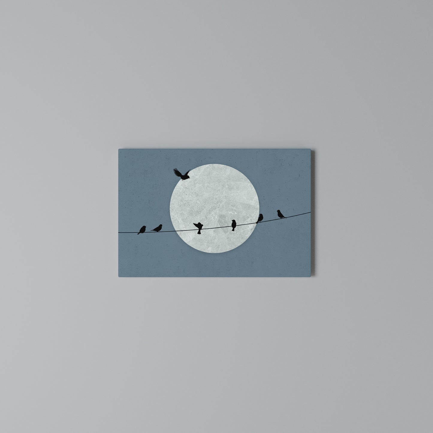 MOONLIT REST Horizontal Canvas Print