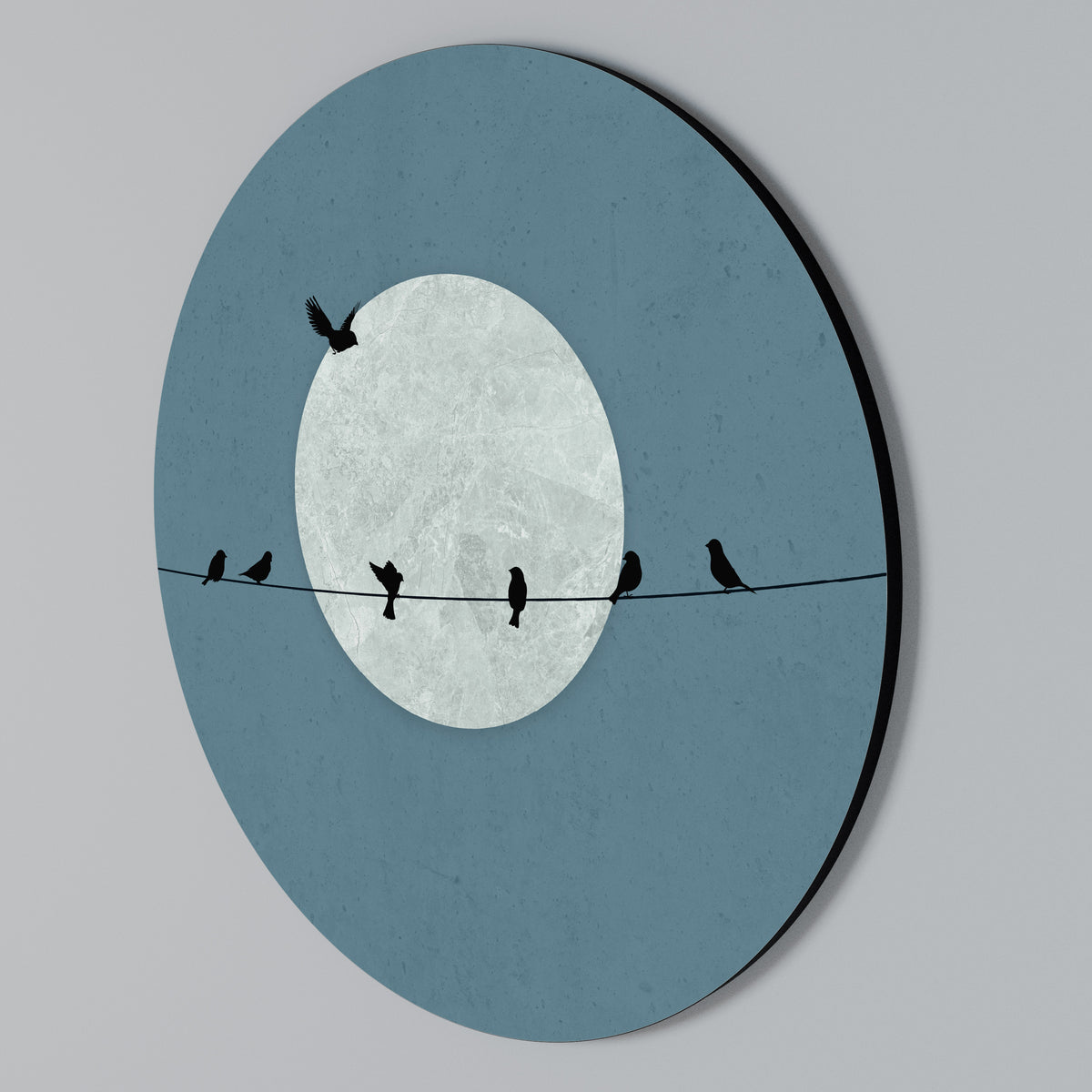 MOONLIT REST Round Wall Art