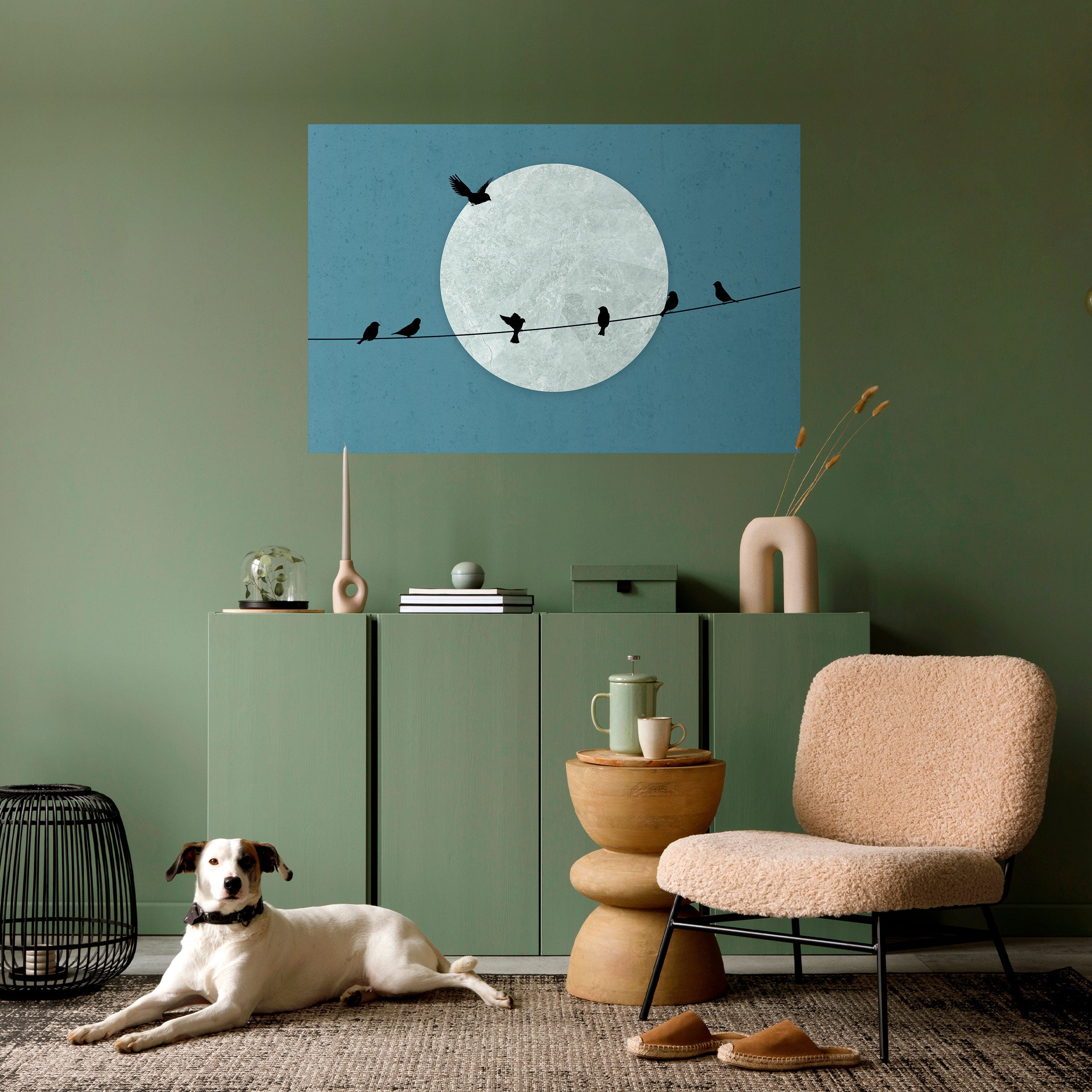 Affiche horizontale autocollante MOONLIT REST