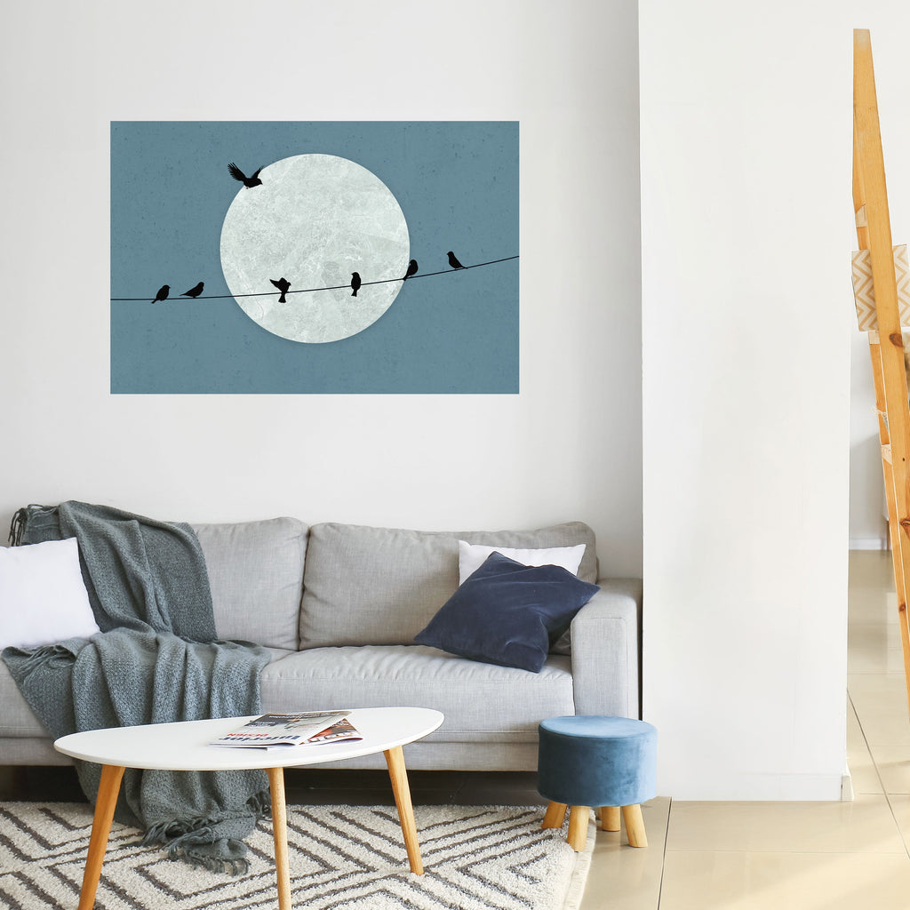 Affiche horizontale autocollante MOONLIT REST