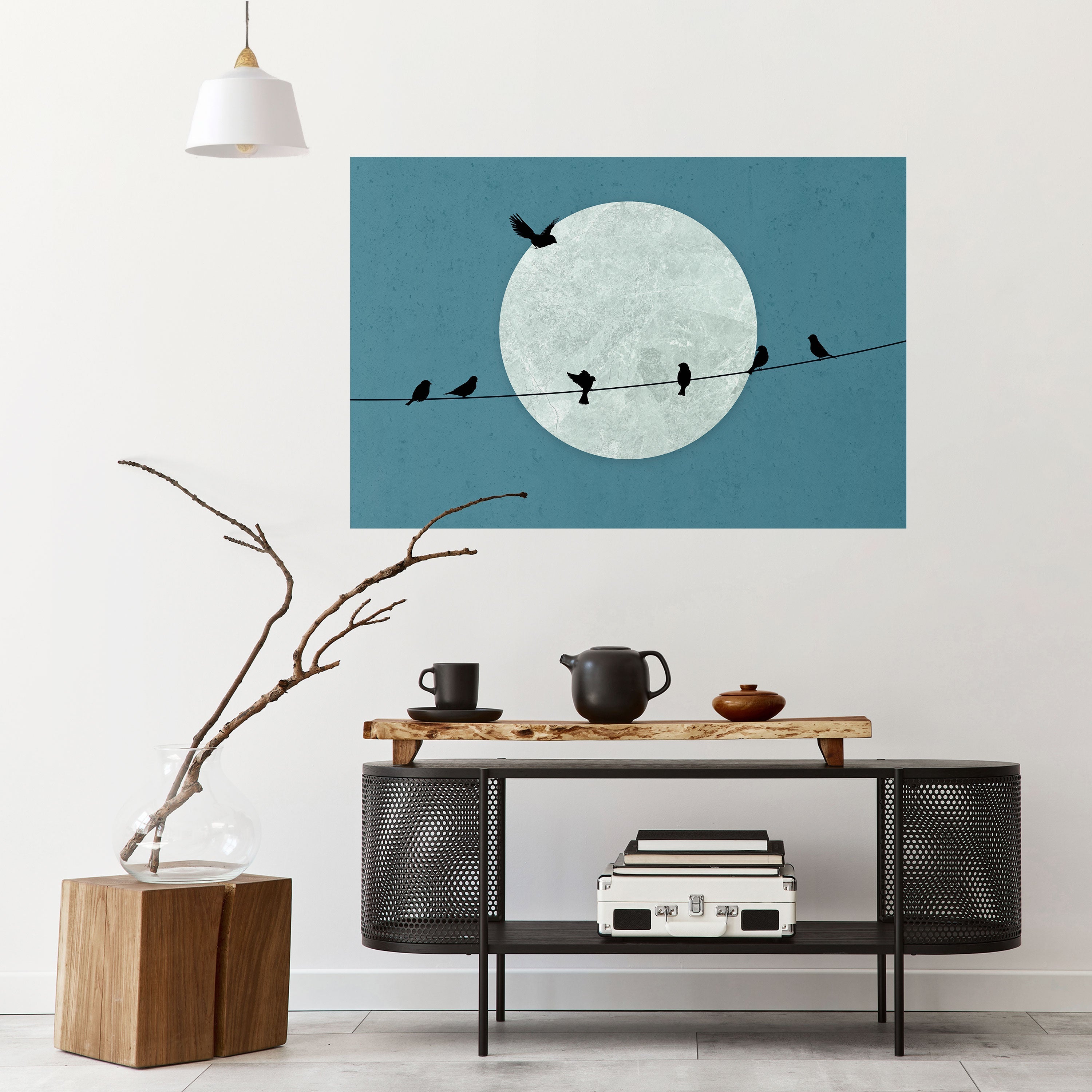 Affiche horizontale autocollante MOONLIT REST