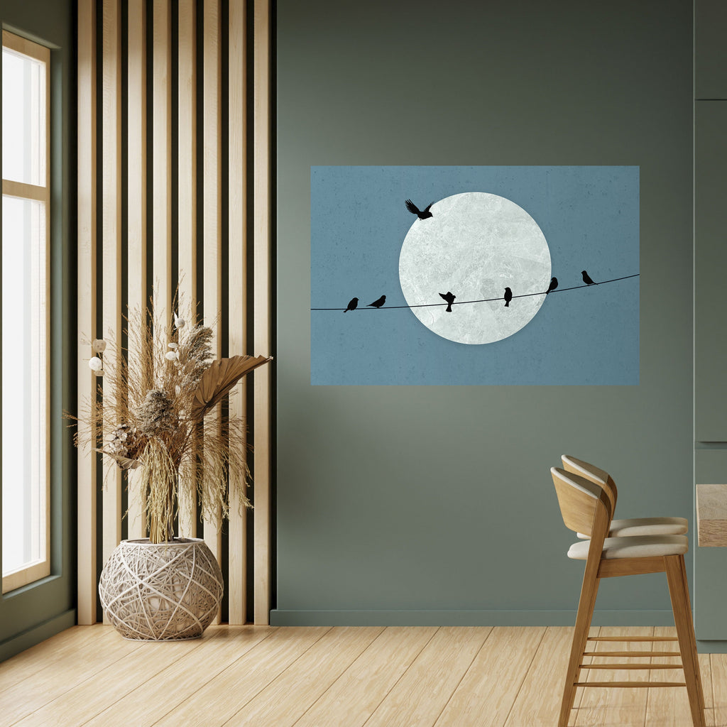 Affiche horizontale autocollante MOONLIT REST