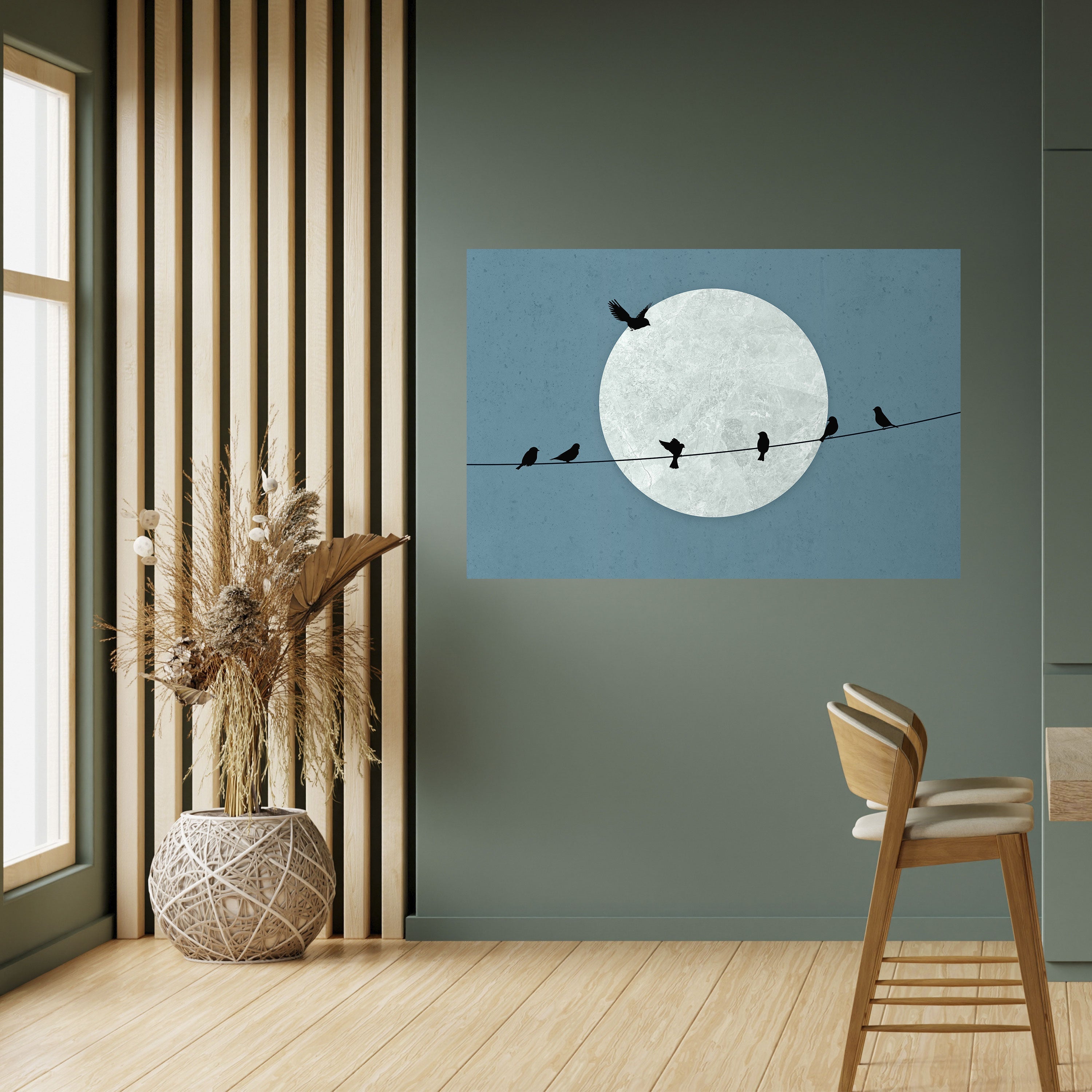 Affiche horizontale autocollante MOONLIT REST
