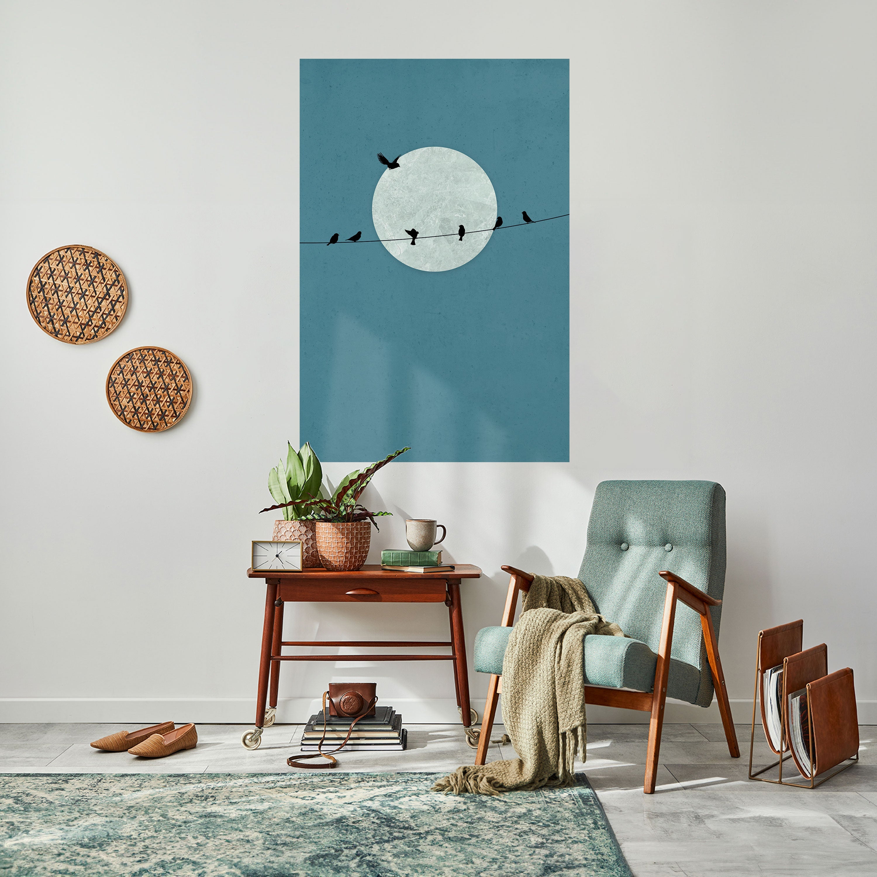 Affiche verticale autocollante MOONLIT REST