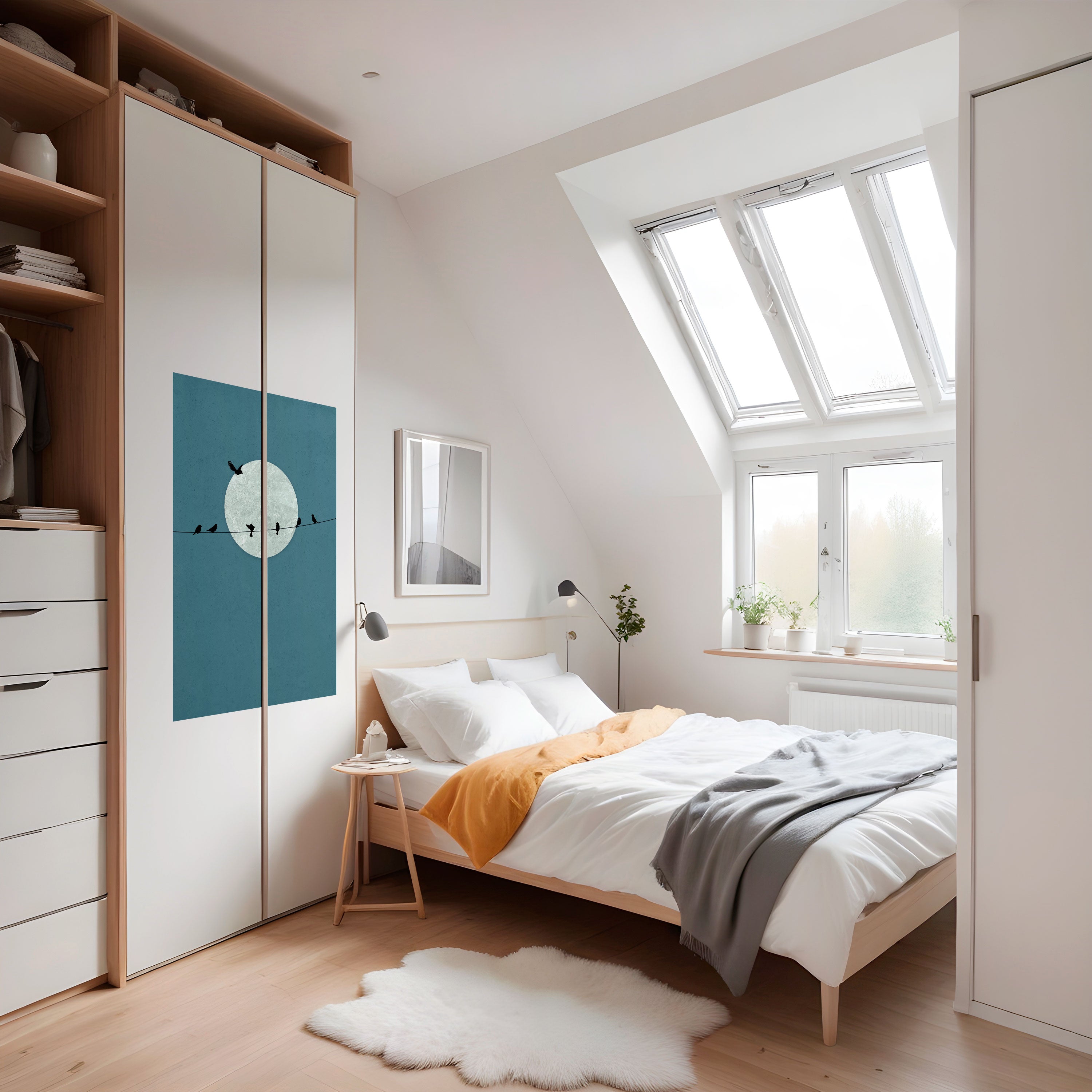 Affiche verticale autocollante MOONLIT REST