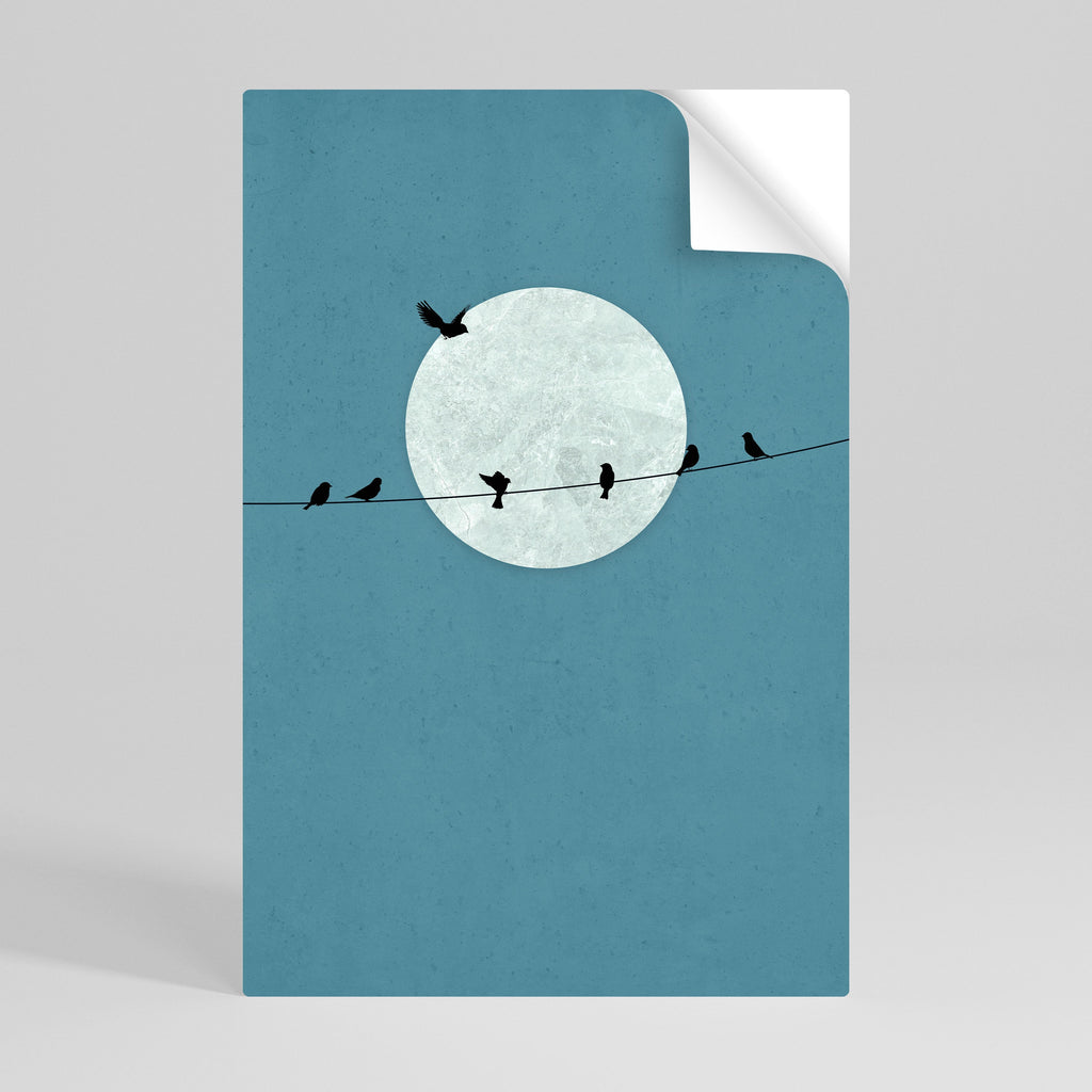 Affiche verticale autocollante MOONLIT REST