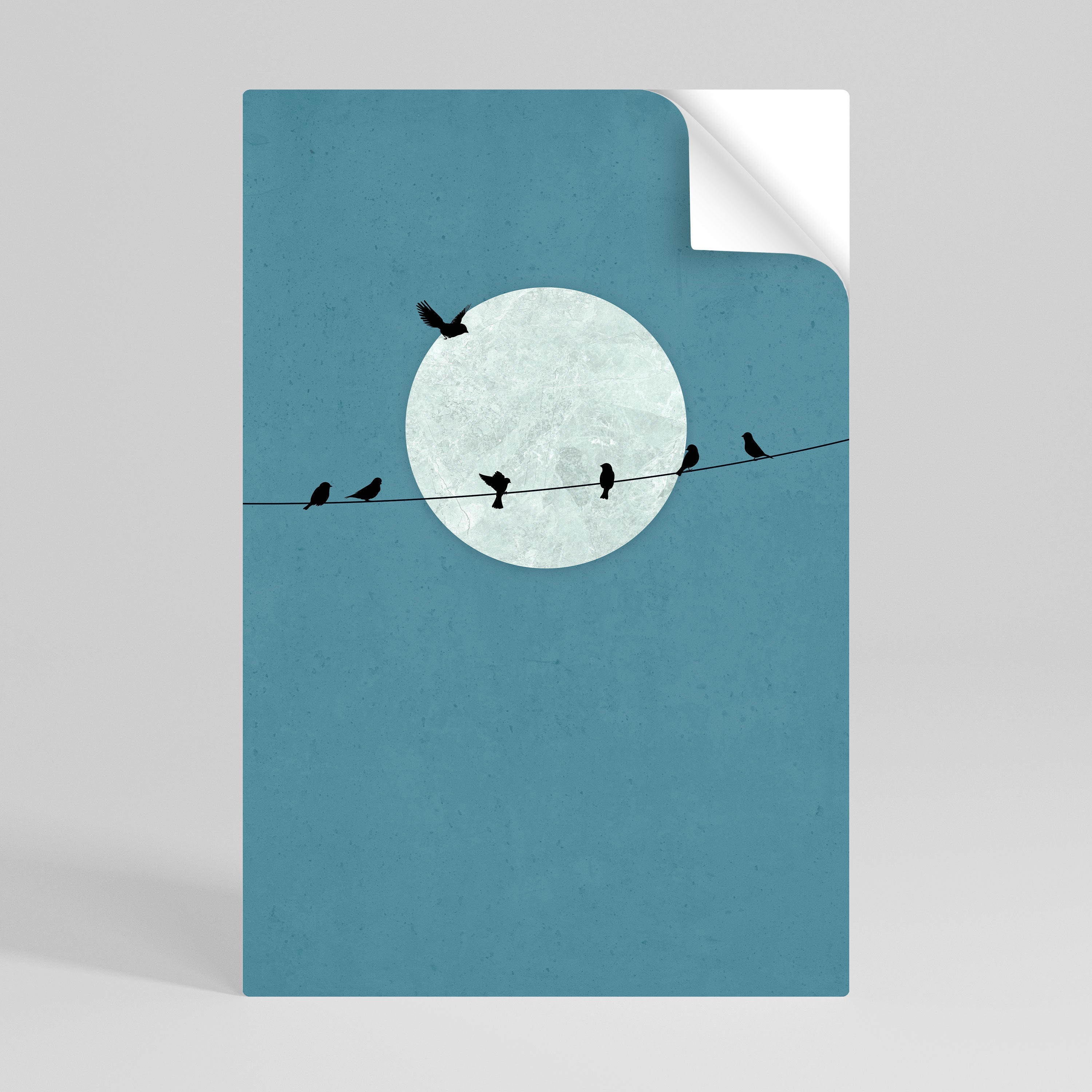 Affiche verticale autocollante MOONLIT REST