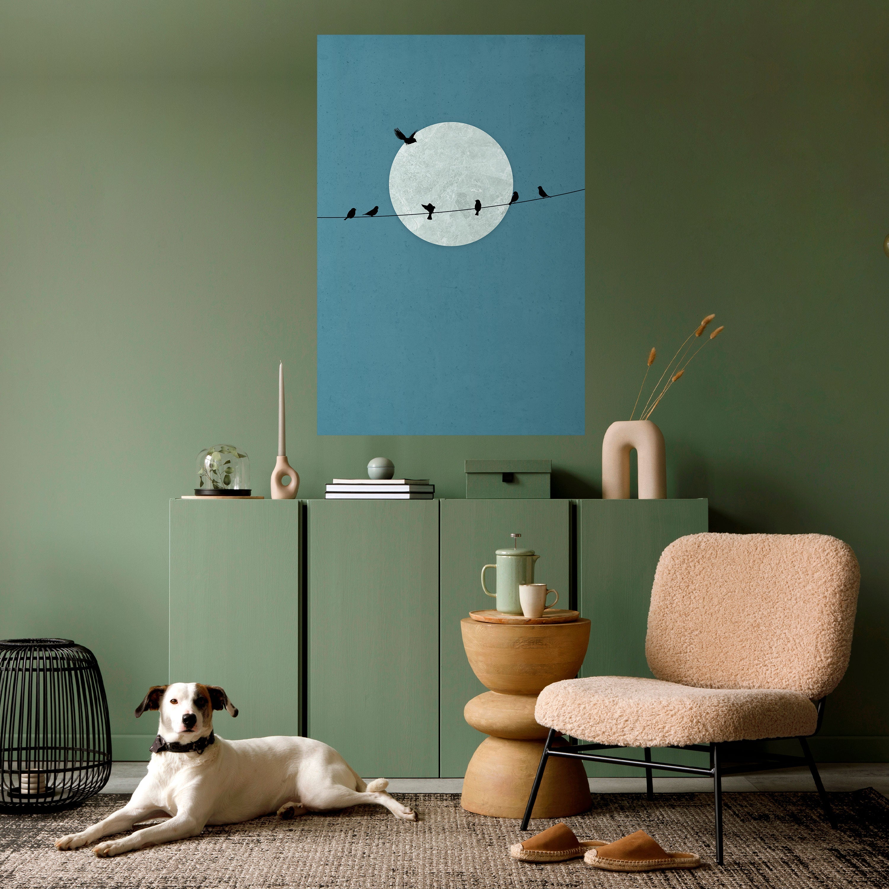 Affiche verticale autocollante MOONLIT REST