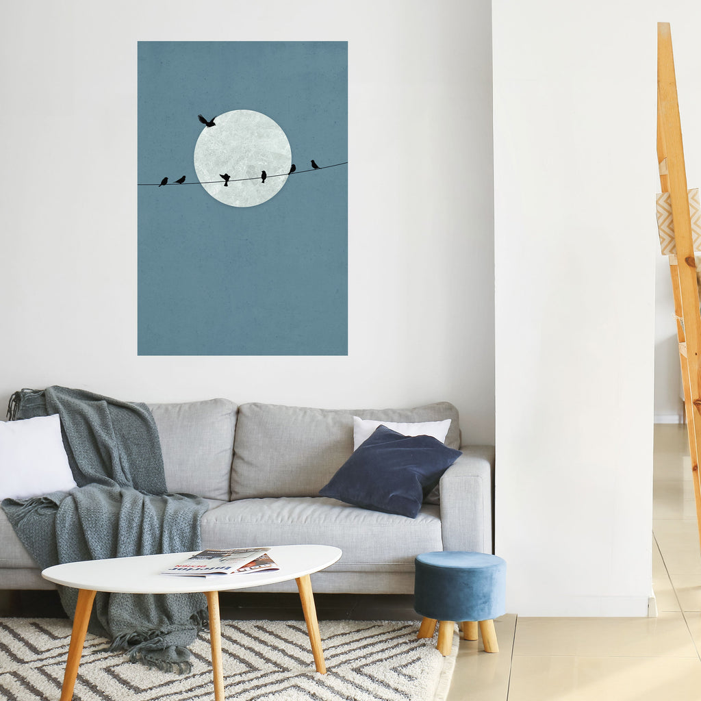 Affiche verticale autocollante MOONLIT REST