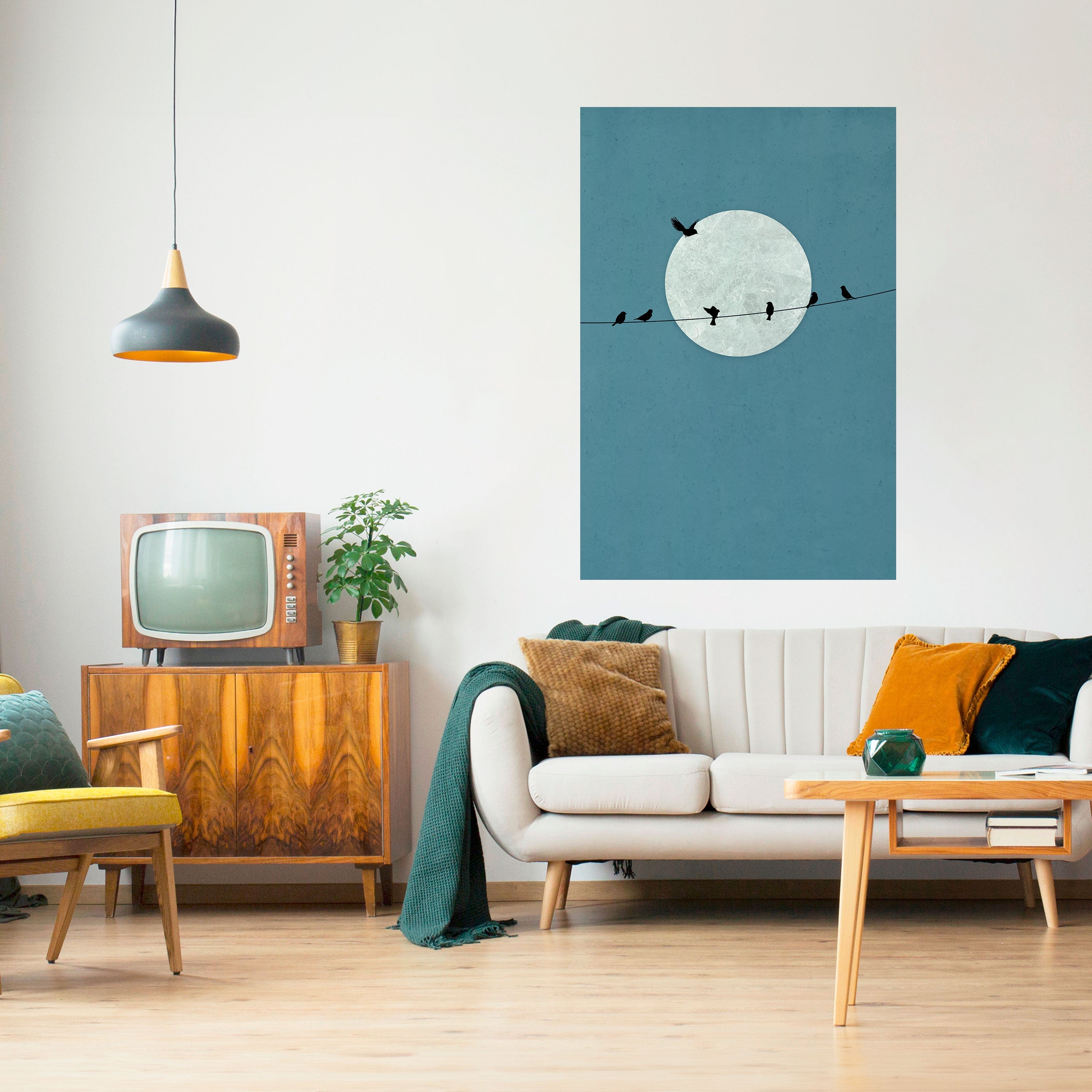 Affiche verticale autocollante MOONLIT REST