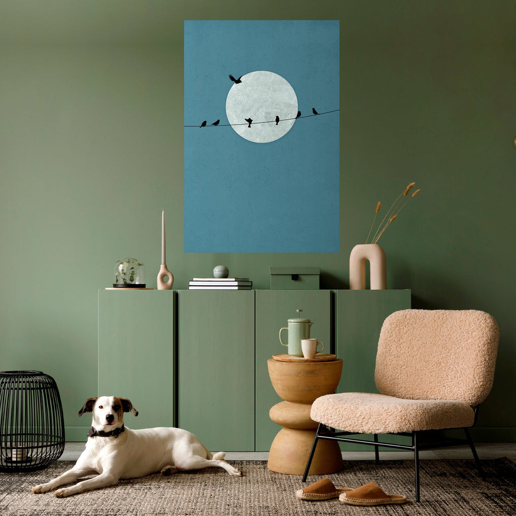 Affiche verticale autocollante MOONLIT REST
