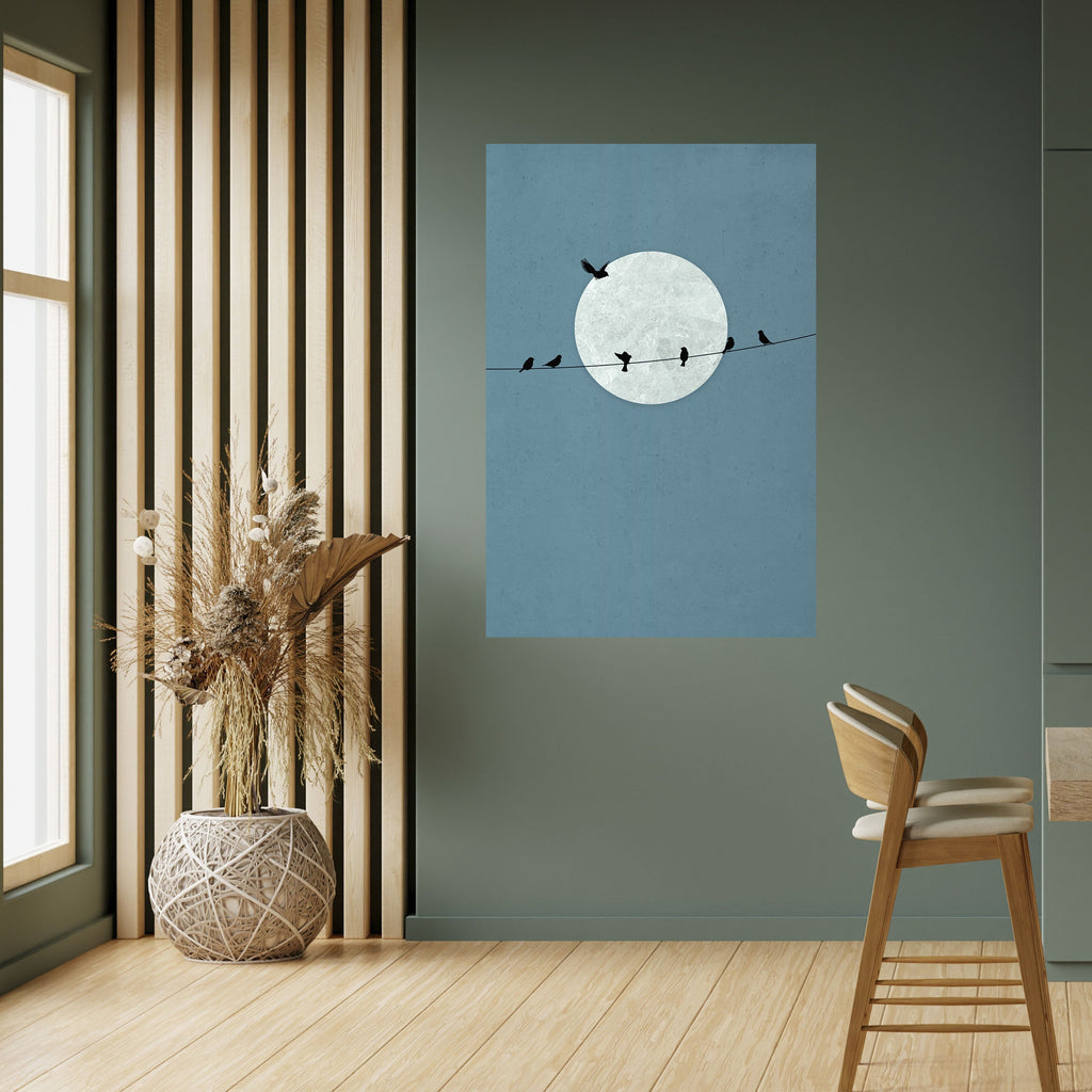 Affiche verticale autocollante MOONLIT REST