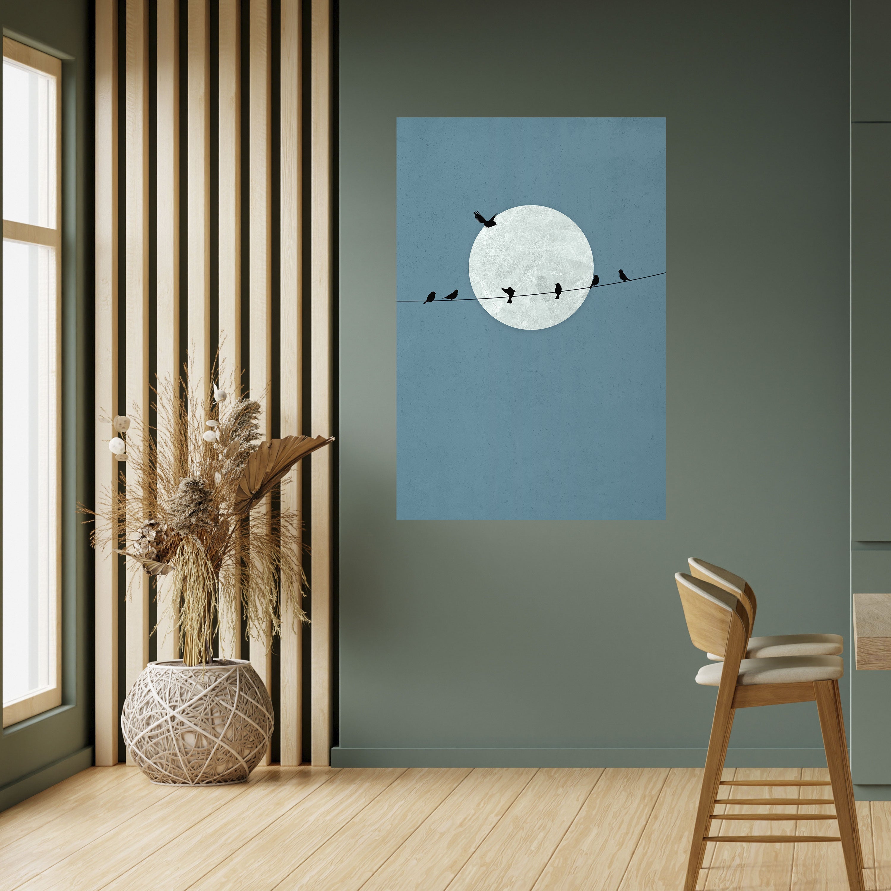 Affiche verticale autocollante MOONLIT REST