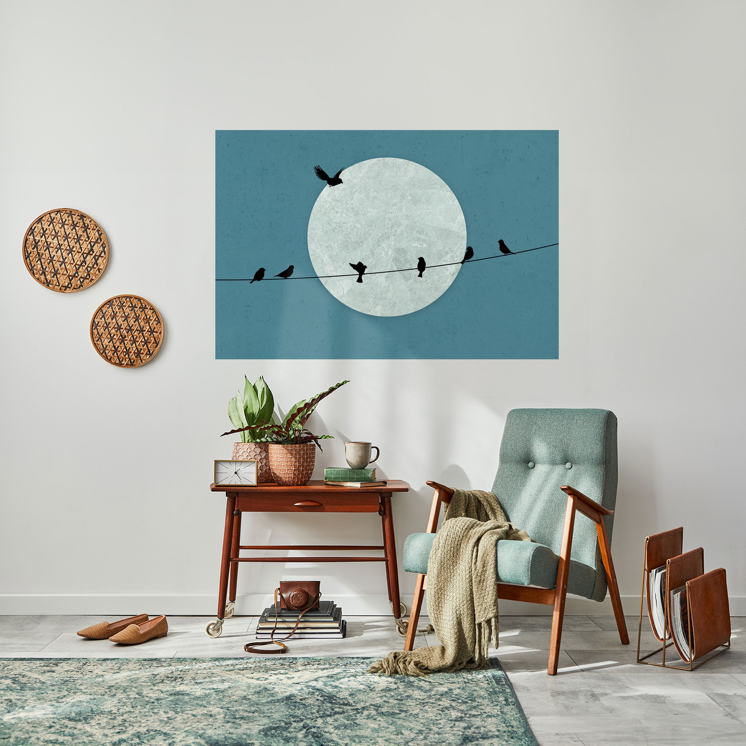Affiche horizontale autocollante MOONLIT REST
