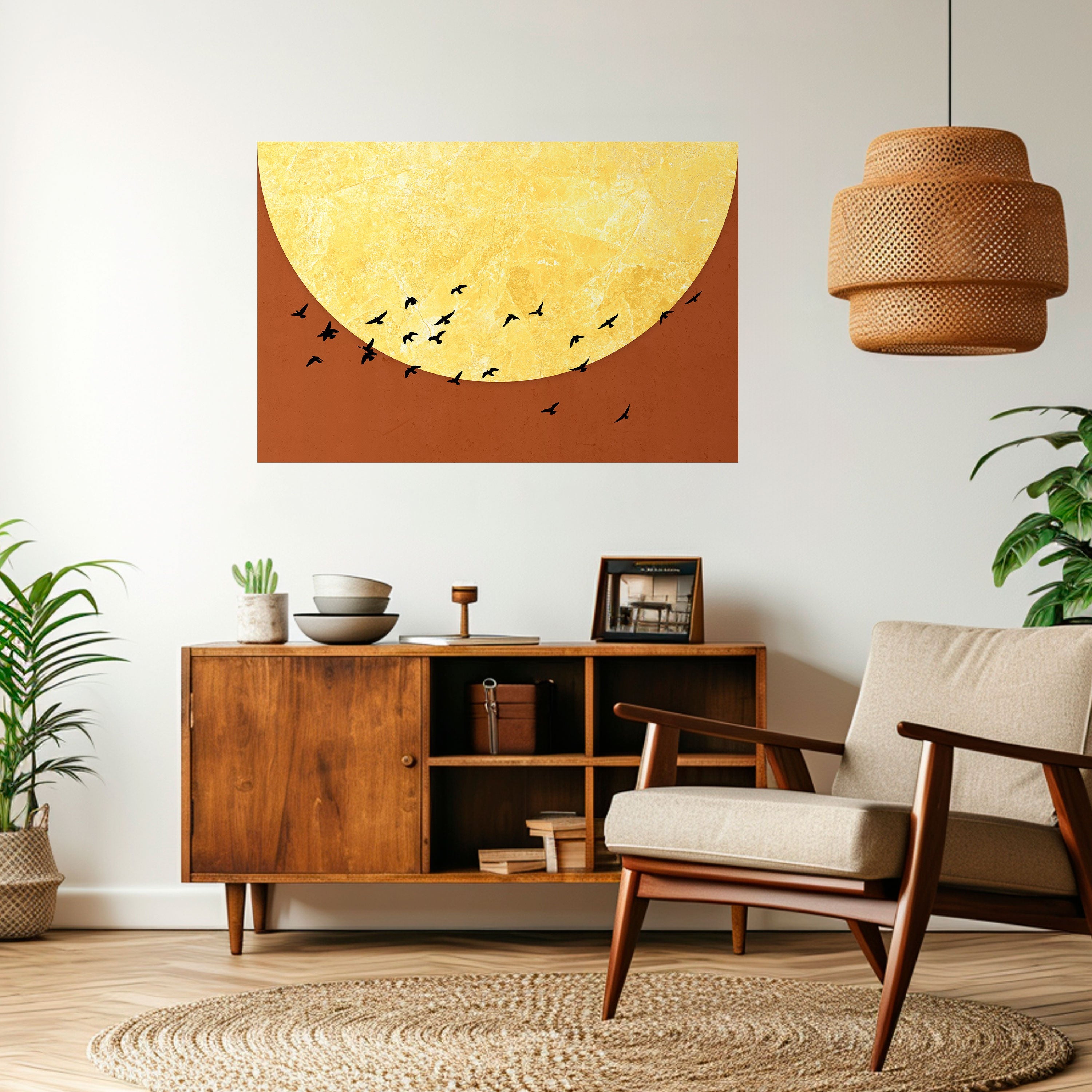 Affiche horizontale autocollante MOONLIGHT MIGRATION