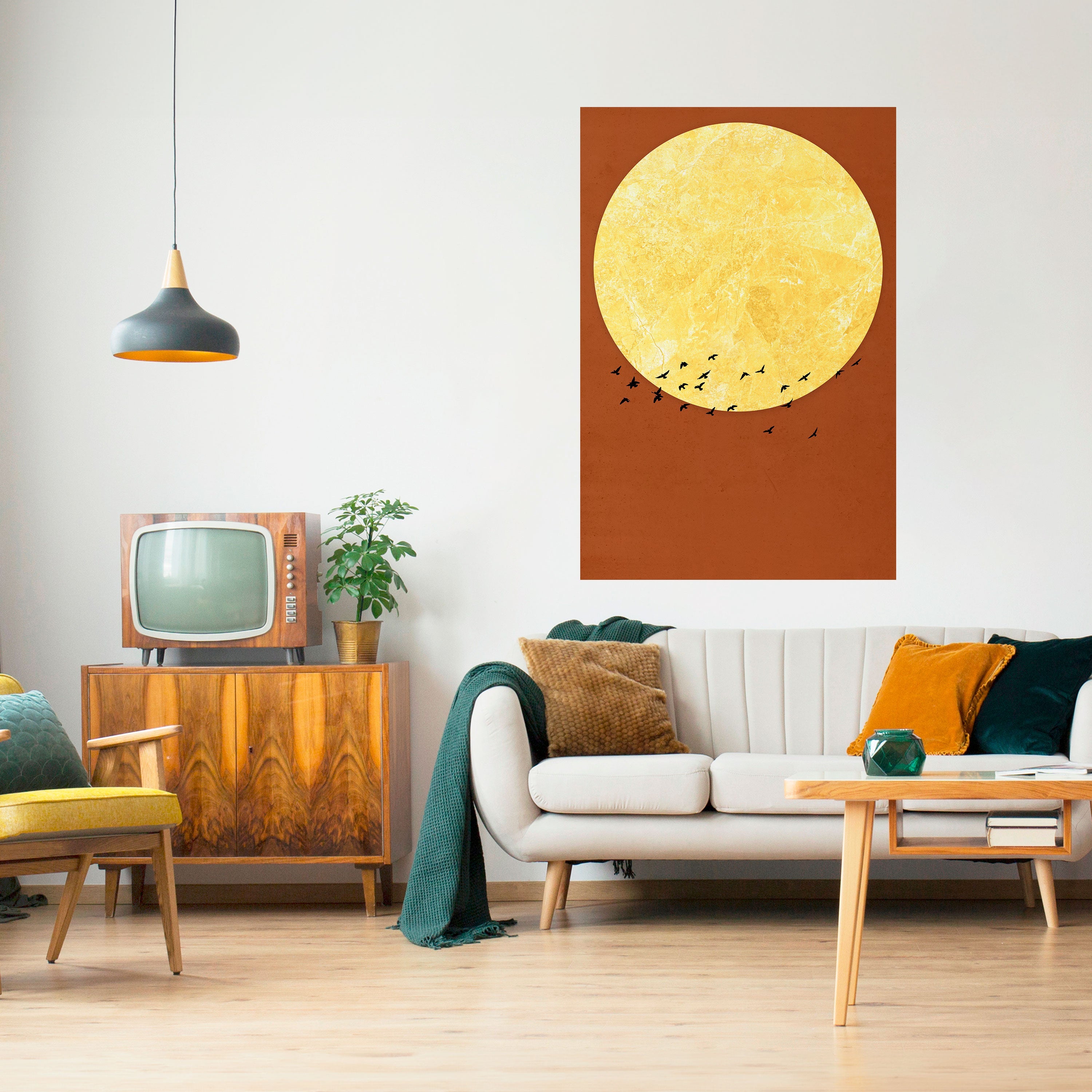 Affiche verticale autocollante MOONLIGHT MIGRATION