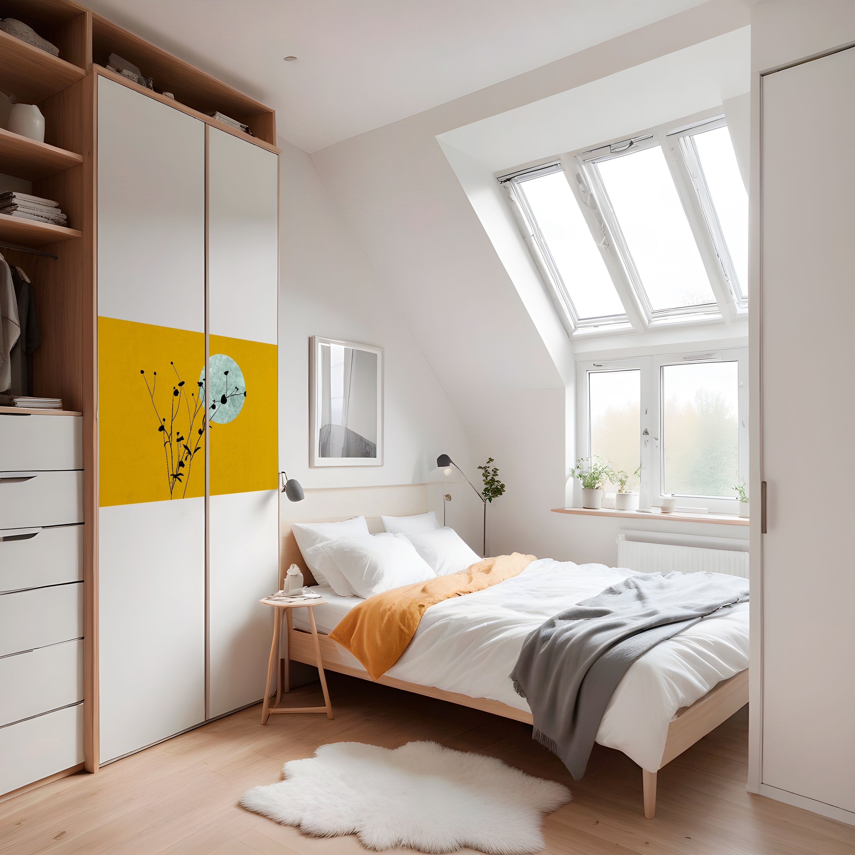 Affiche horizontale autocollante RISE IN THE LIGHT