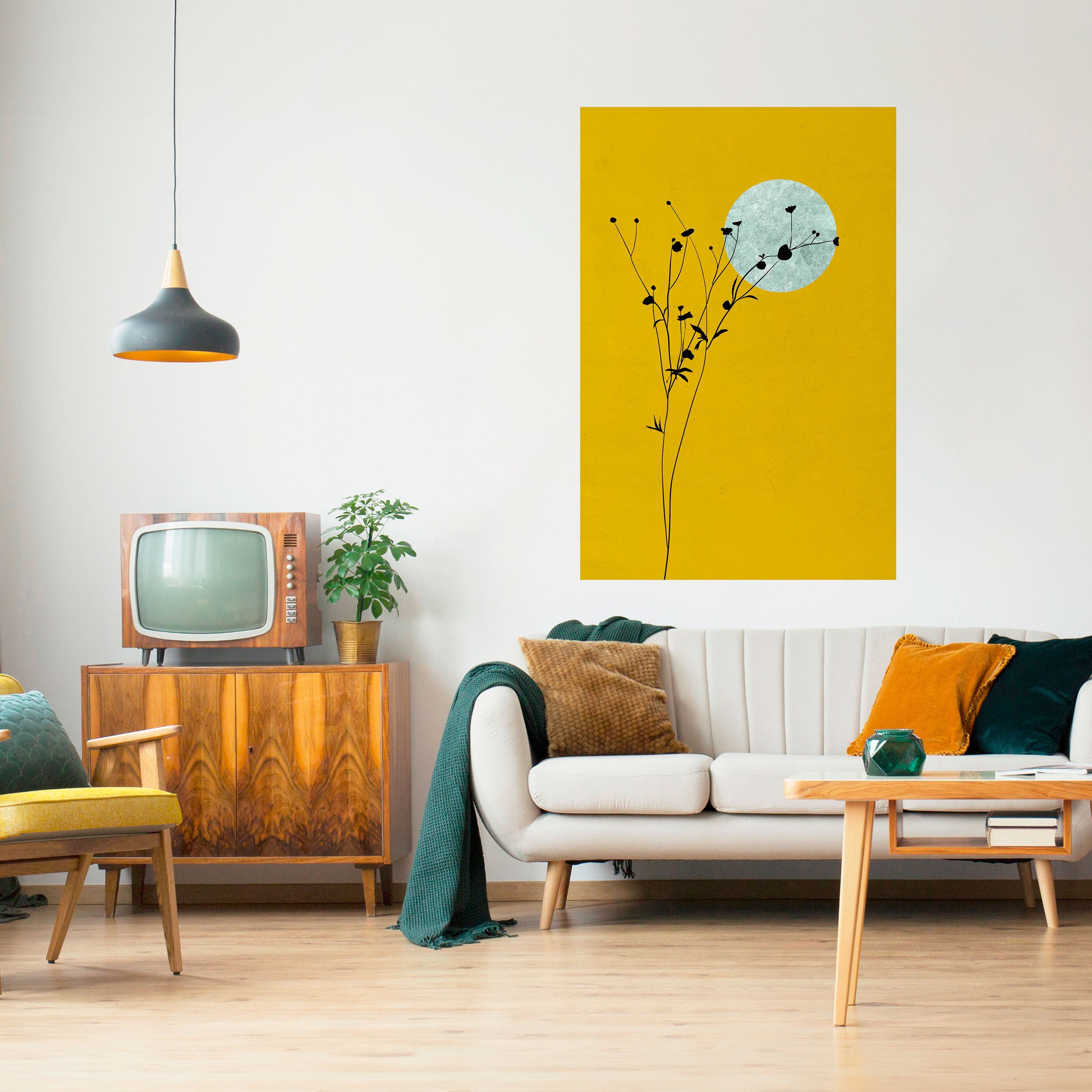 Affiche verticale autocollante « RISE IN THE LIGHT »