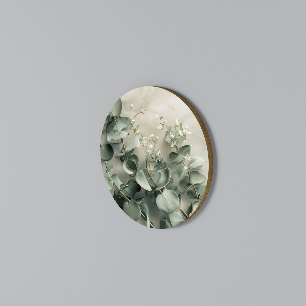ELEGANT LEAF BALLET Round Wall Art