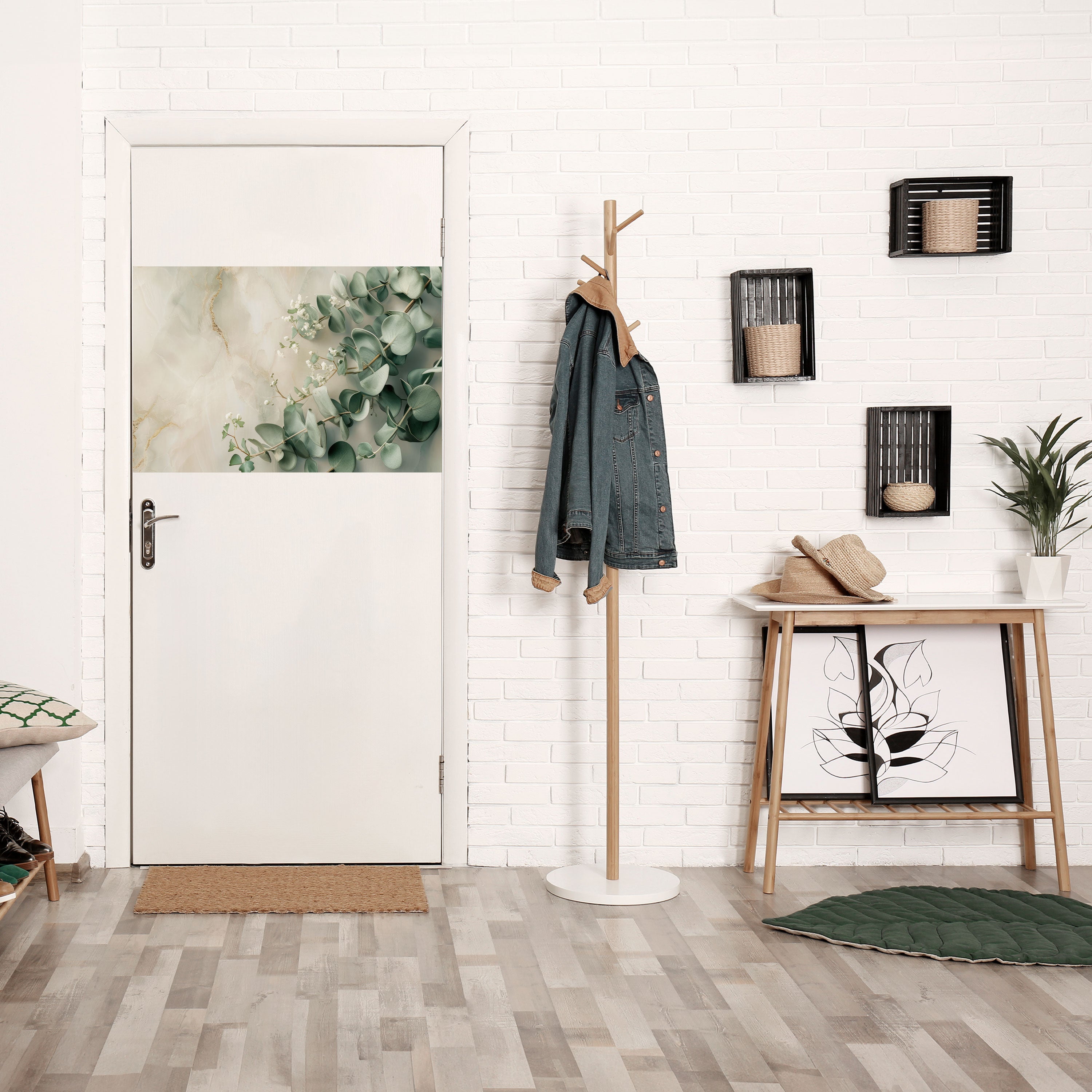 Affiche horizontale autocollante « ELEGANT LEAF BALLET »