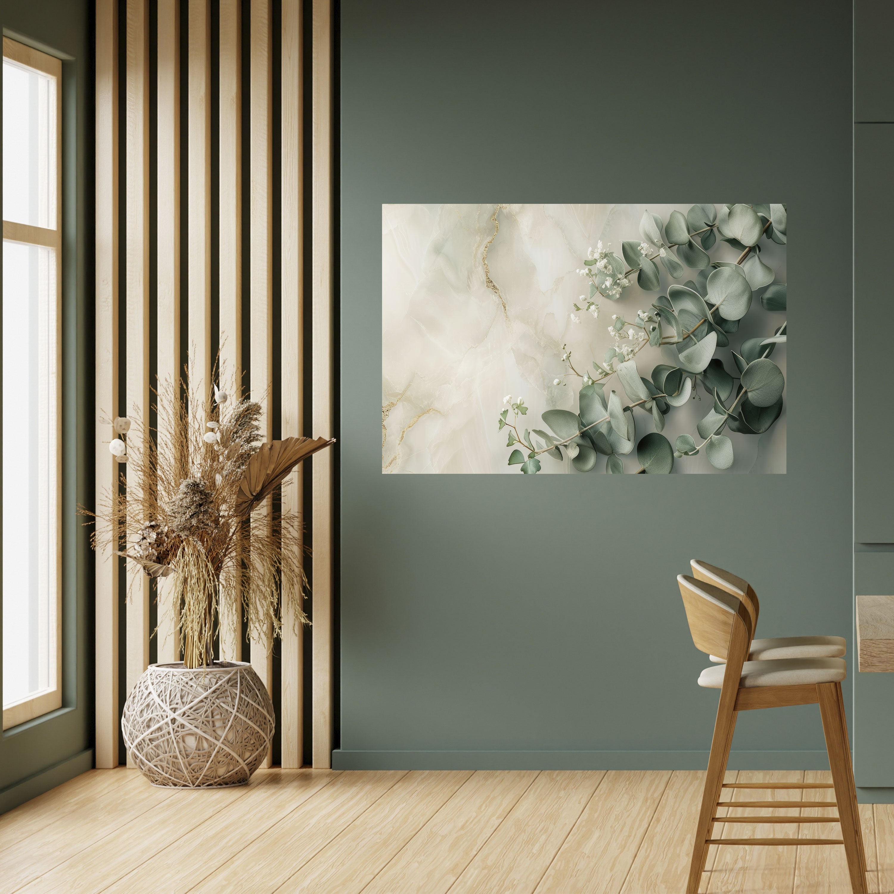 Affiche horizontale autocollante « ELEGANT LEAF BALLET »