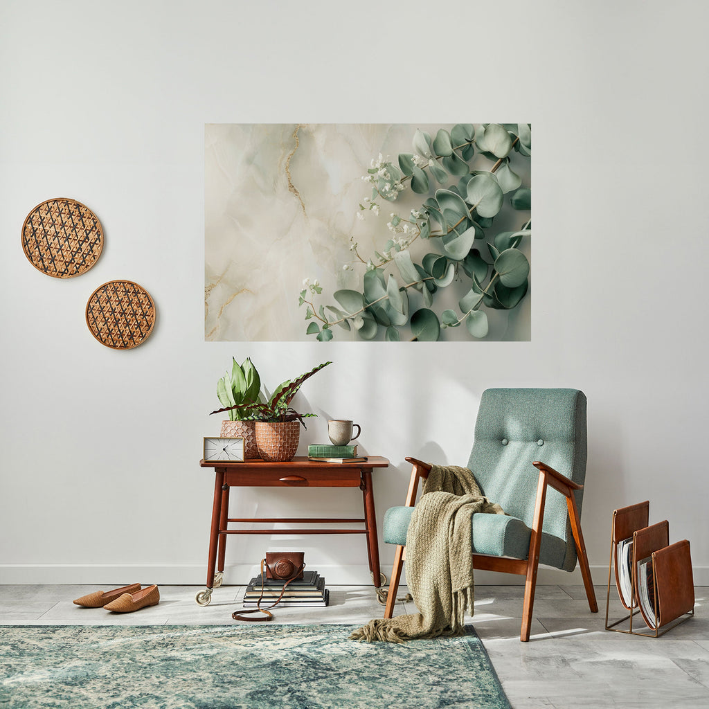 Affiche horizontale autocollante « ELEGANT LEAF BALLET »