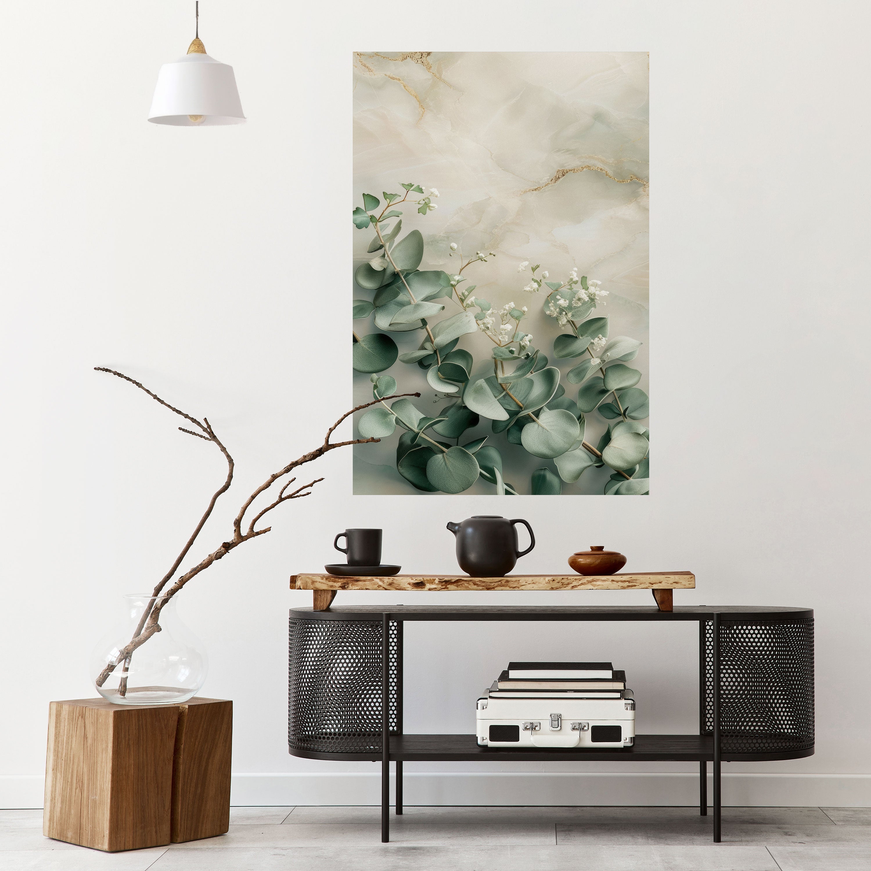 Affiche verticale autocollante « ÉLÉGANT LEAF BALLET »