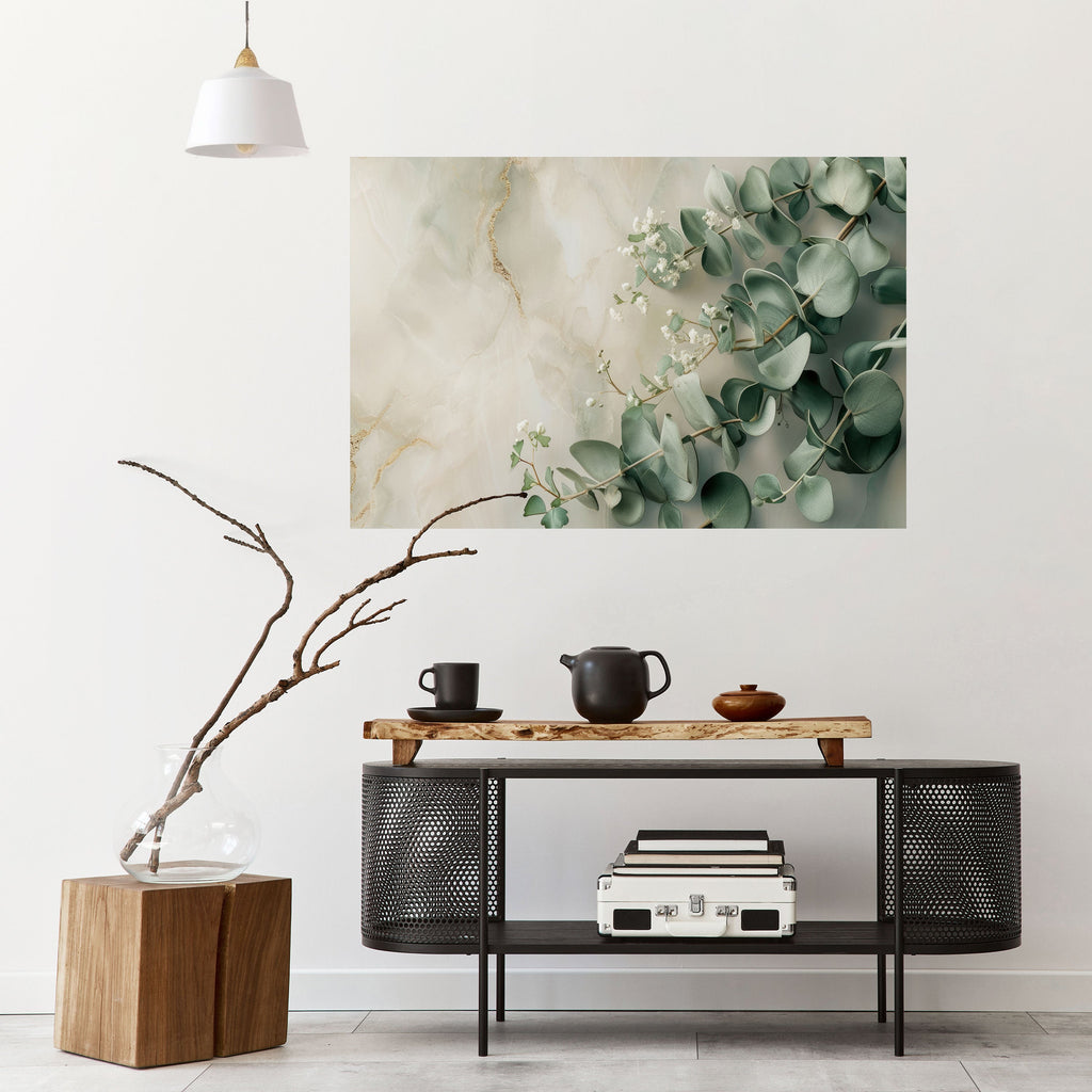 Affiche horizontale autocollante « ELEGANT LEAF BALLET »